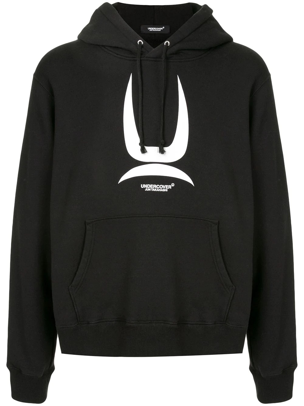 logo print hoodie - 1