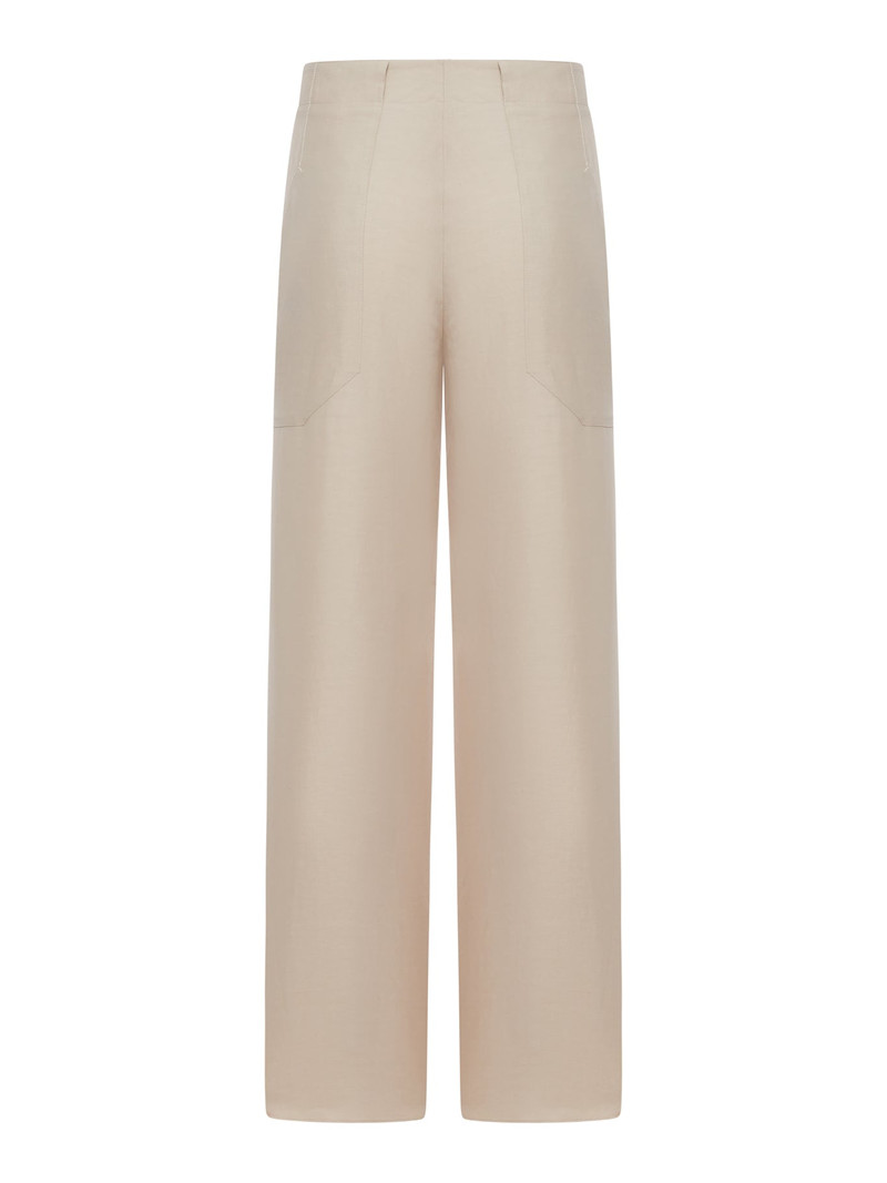 GIORGIO ARMANI STRAIGHT-LEG TROUSERS IN LINEN BLEND outlook