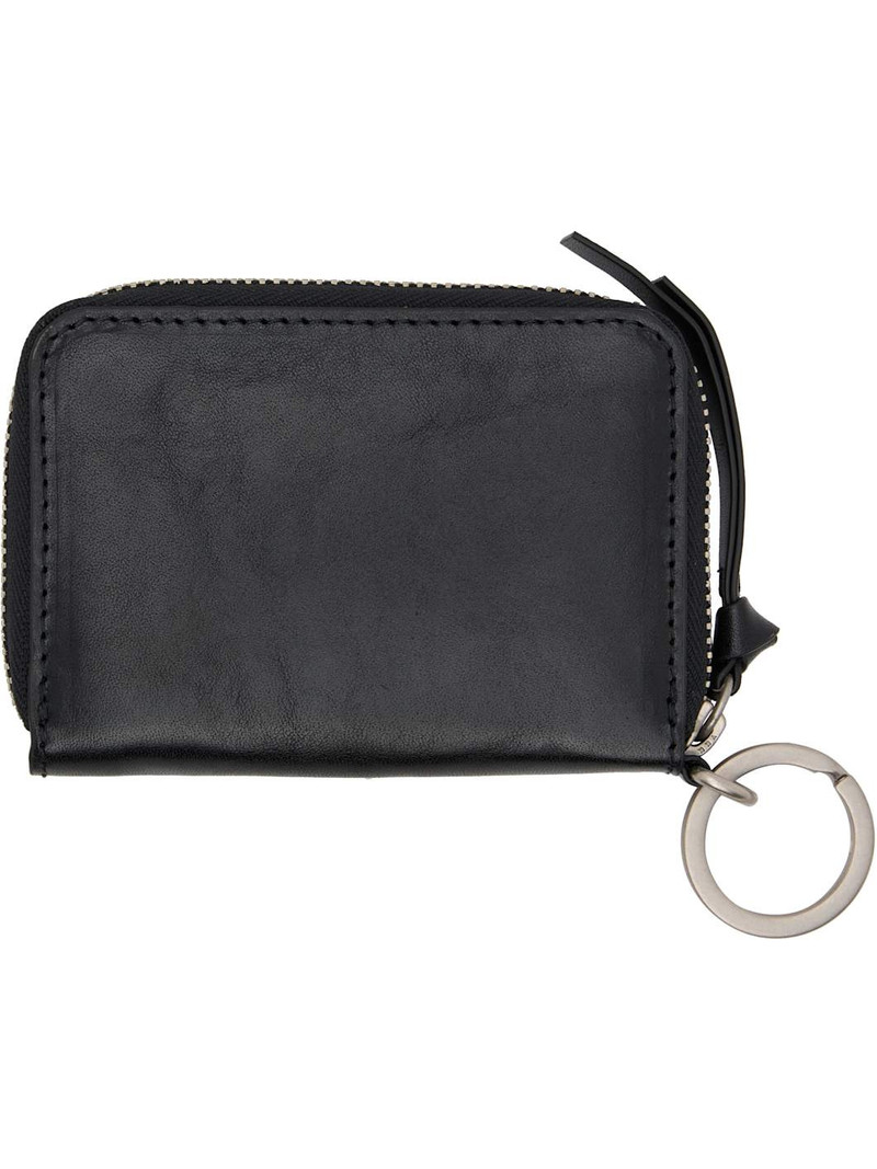 Dries Van Noten Black Leather Card Holder outlook