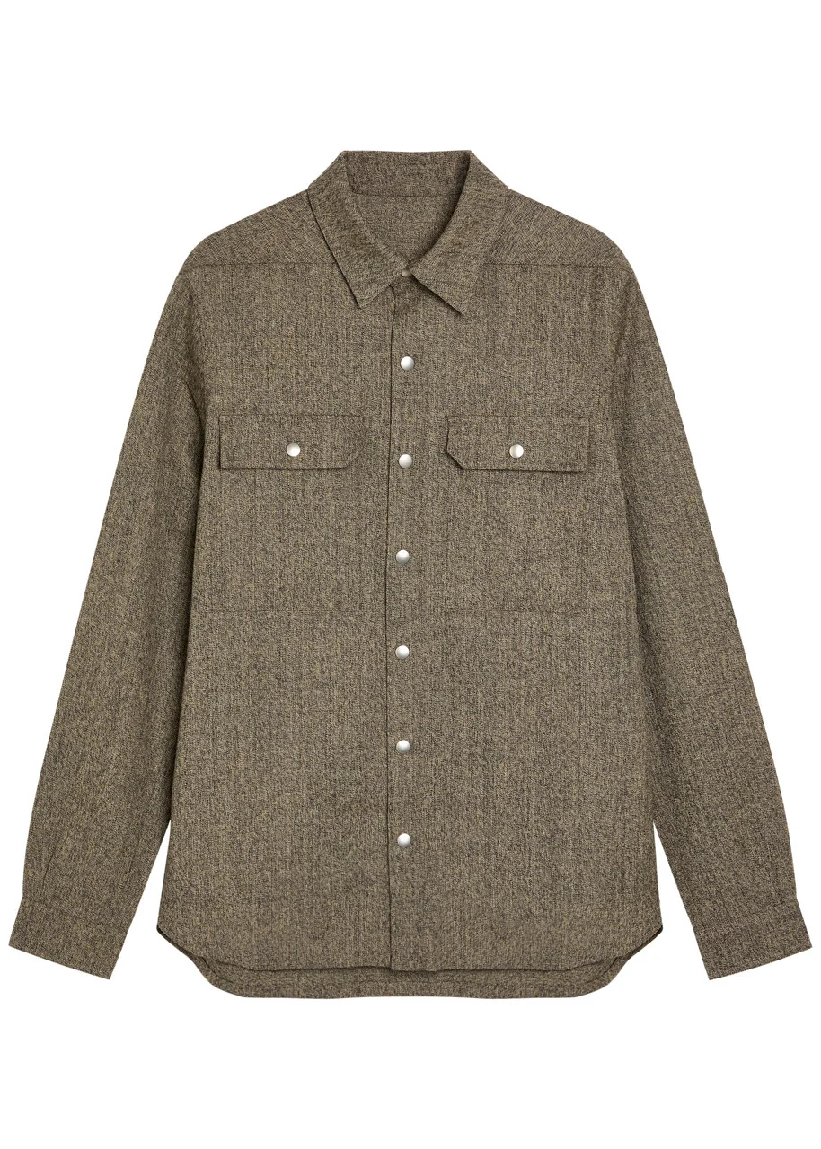Rick Owens Wool Overshirt - 1