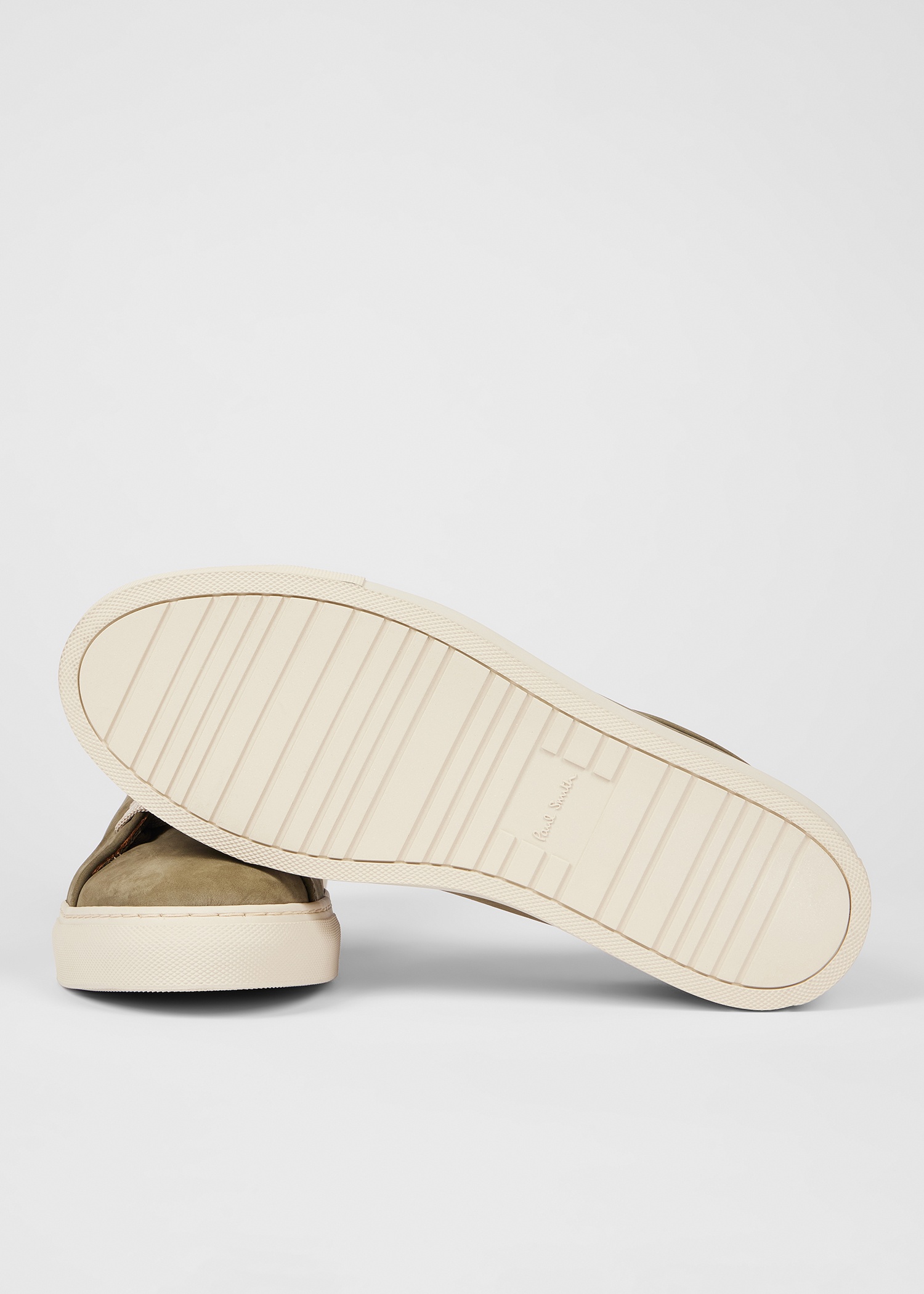 Sage Green Nubuck 'Basso' Trainers - 4