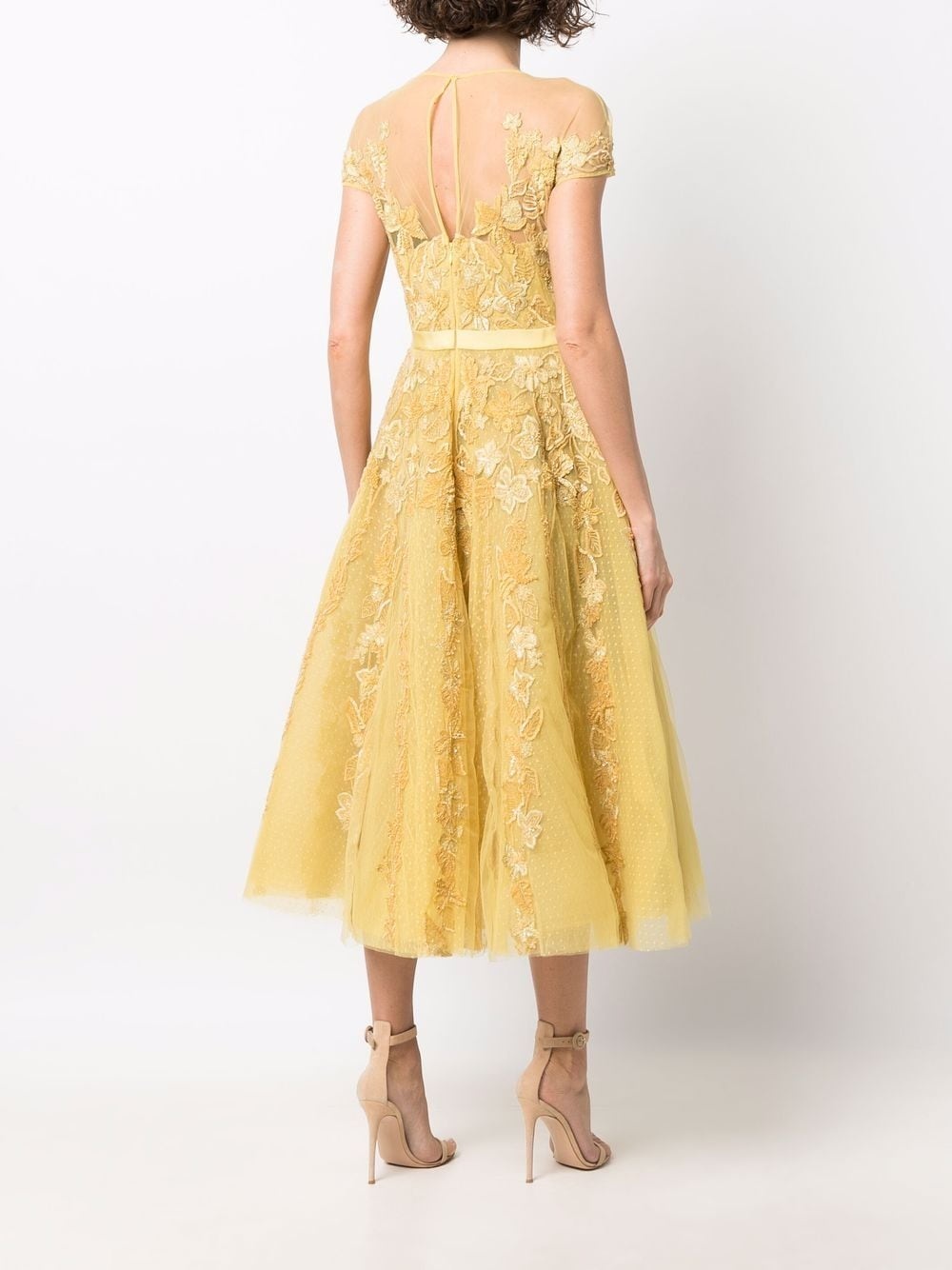 embroidered midi dress - 4