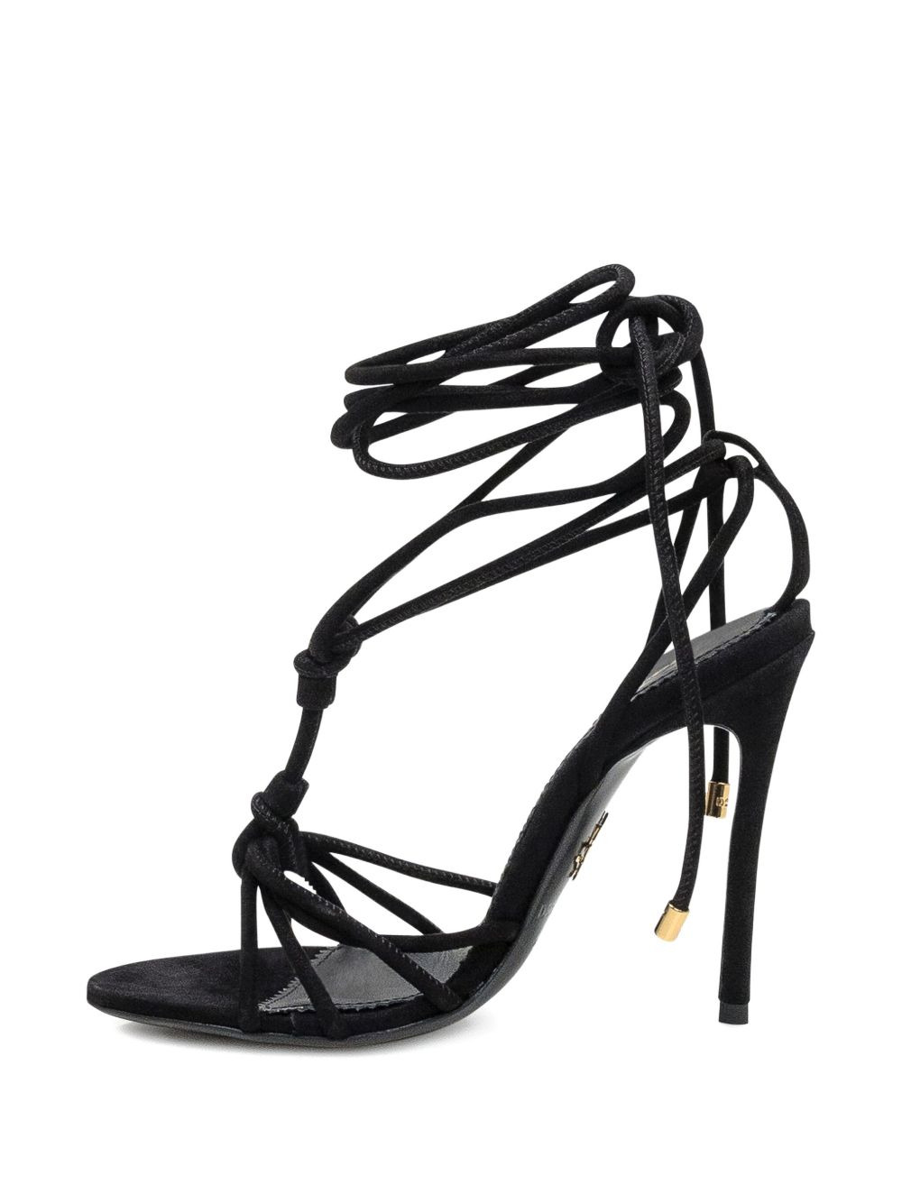 lace-up stiletto-heeled sandals - 3