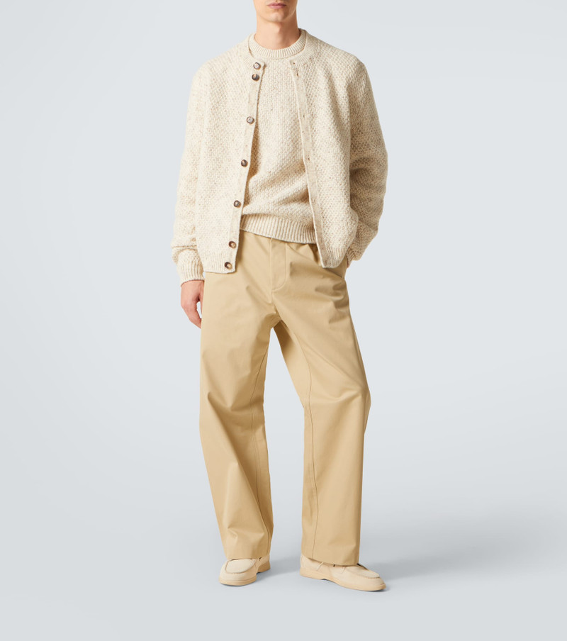 Loro Piana Fuji cotton twill straight pants outlook