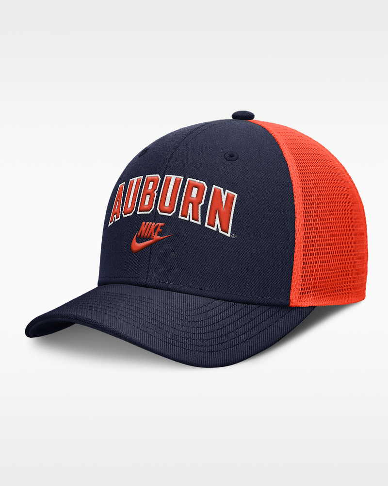 Auburn Legacy Arch Rise Men's Nike Dri-FIT College Trucker Adjustable Hat 1