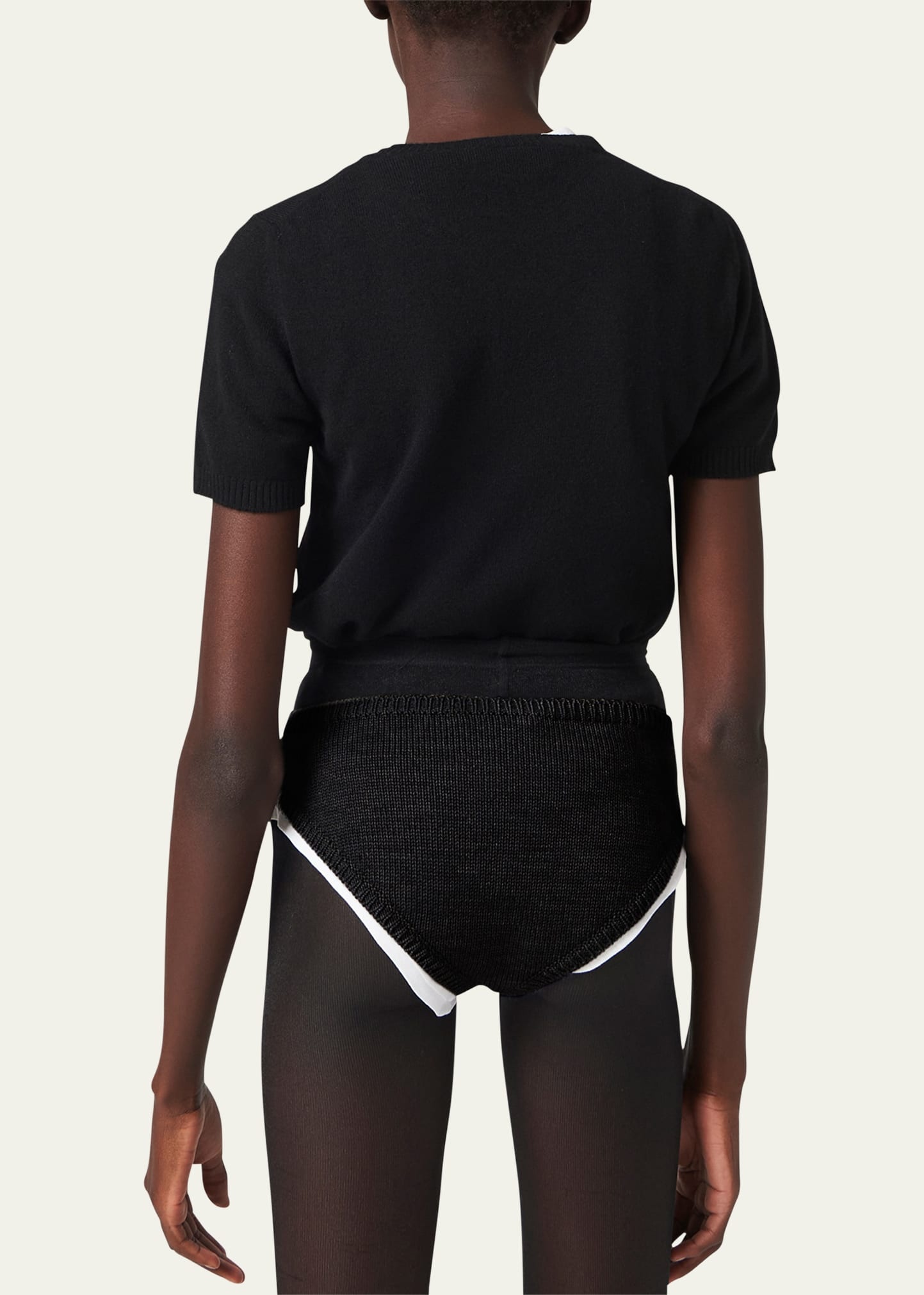 Short-Sleeve Cashmere Sweater - 3