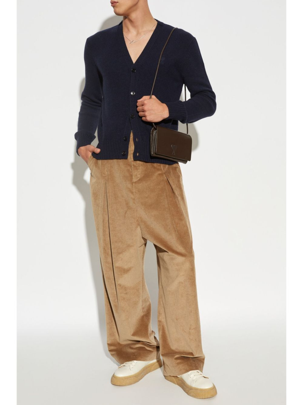 Ami Paris Men Wool Cardigan - 5