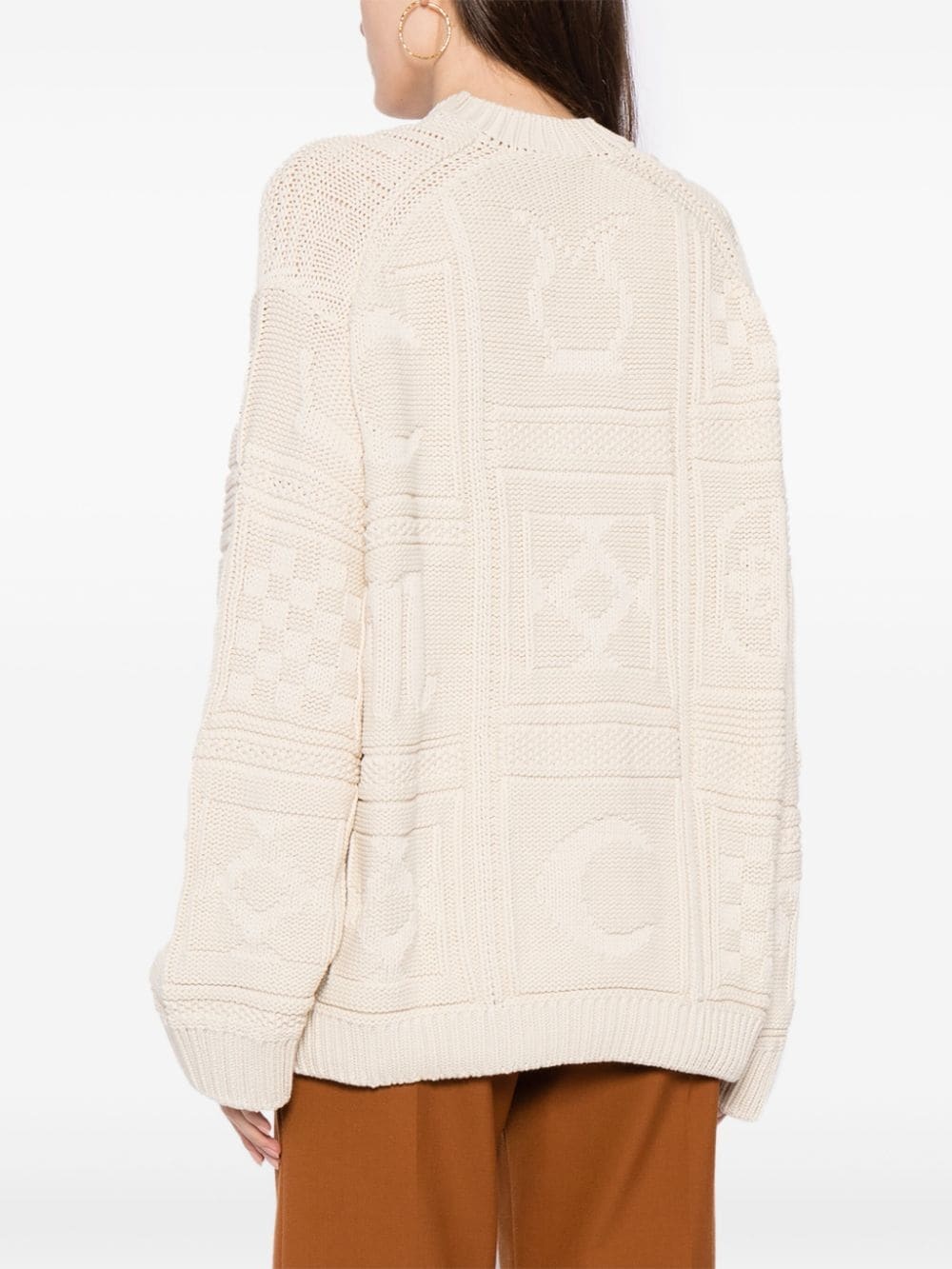 Nicolle jacquard-knit jumper - 4