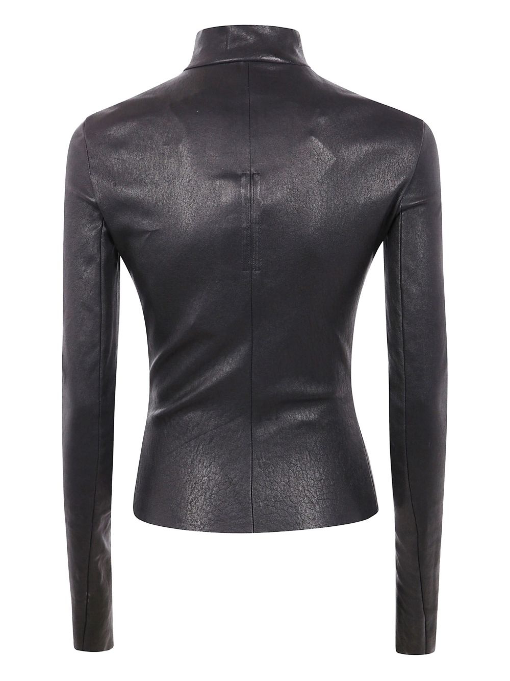 high-neck zip-front jacket - 2