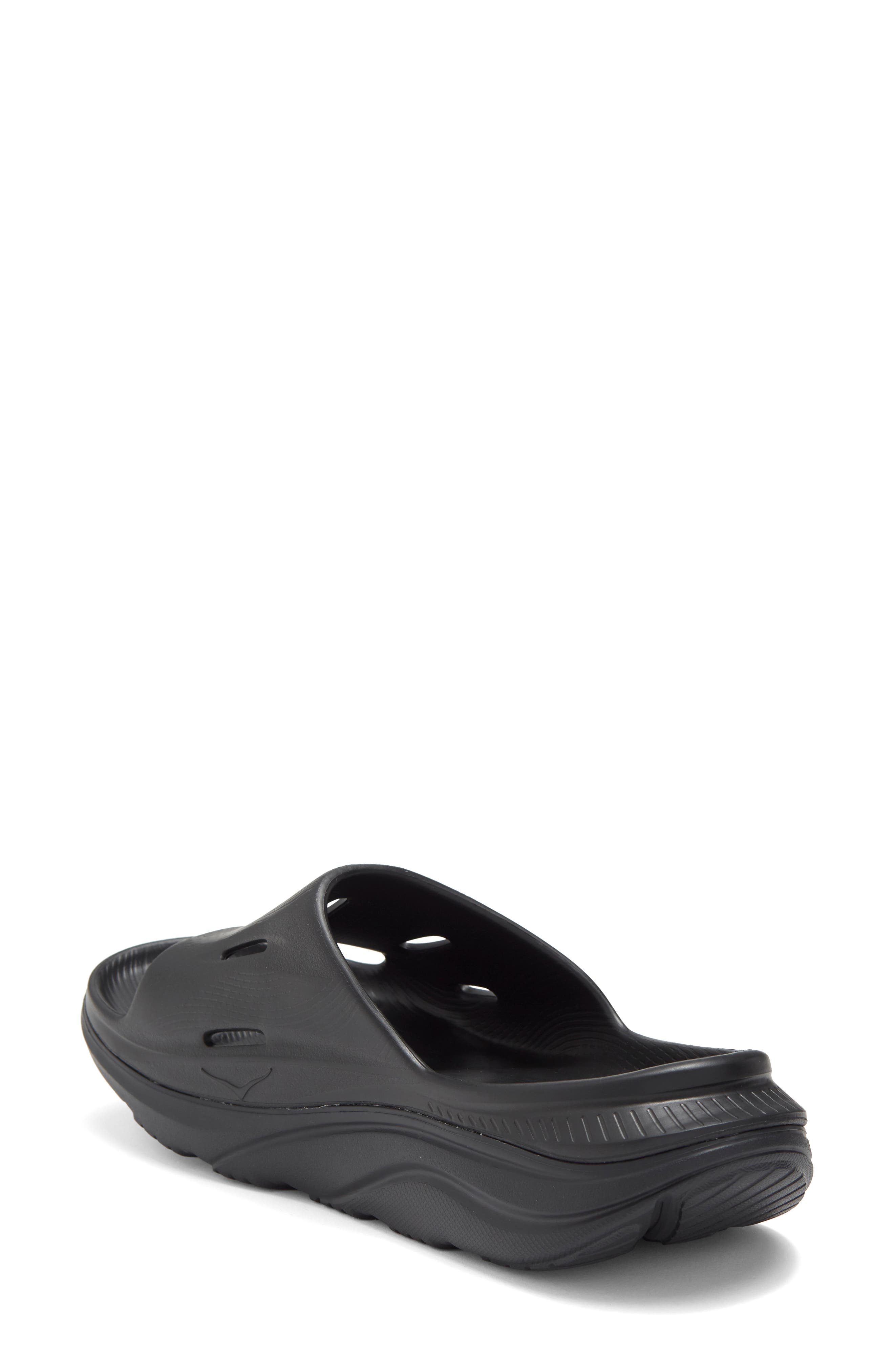 HOKA Gender Inclusive Ora Recovery Slide 3 Sandal in Black/Black at Nordstrom - 2