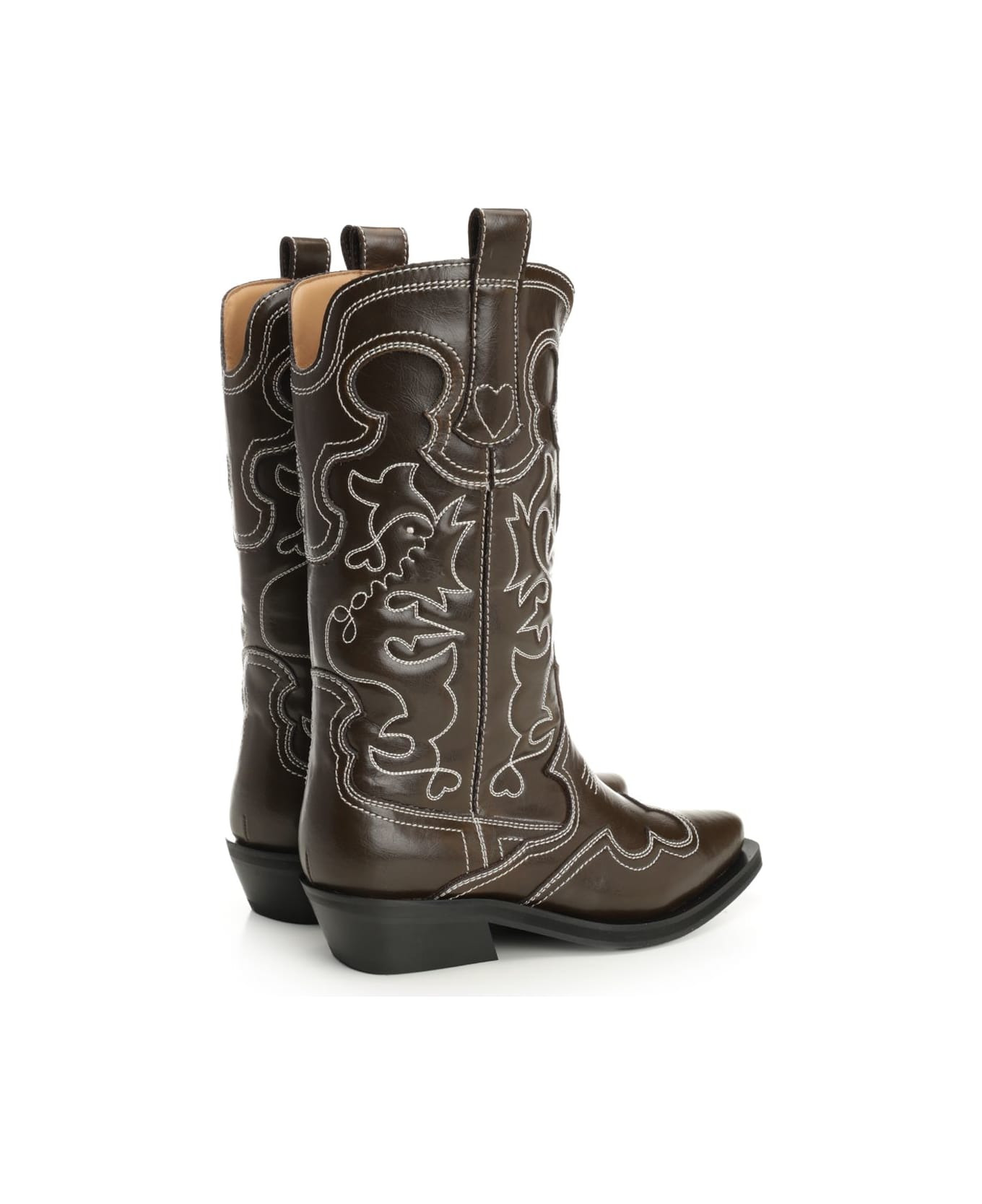 Mid Shaft Embroidered Western Boot Oleatex - 3