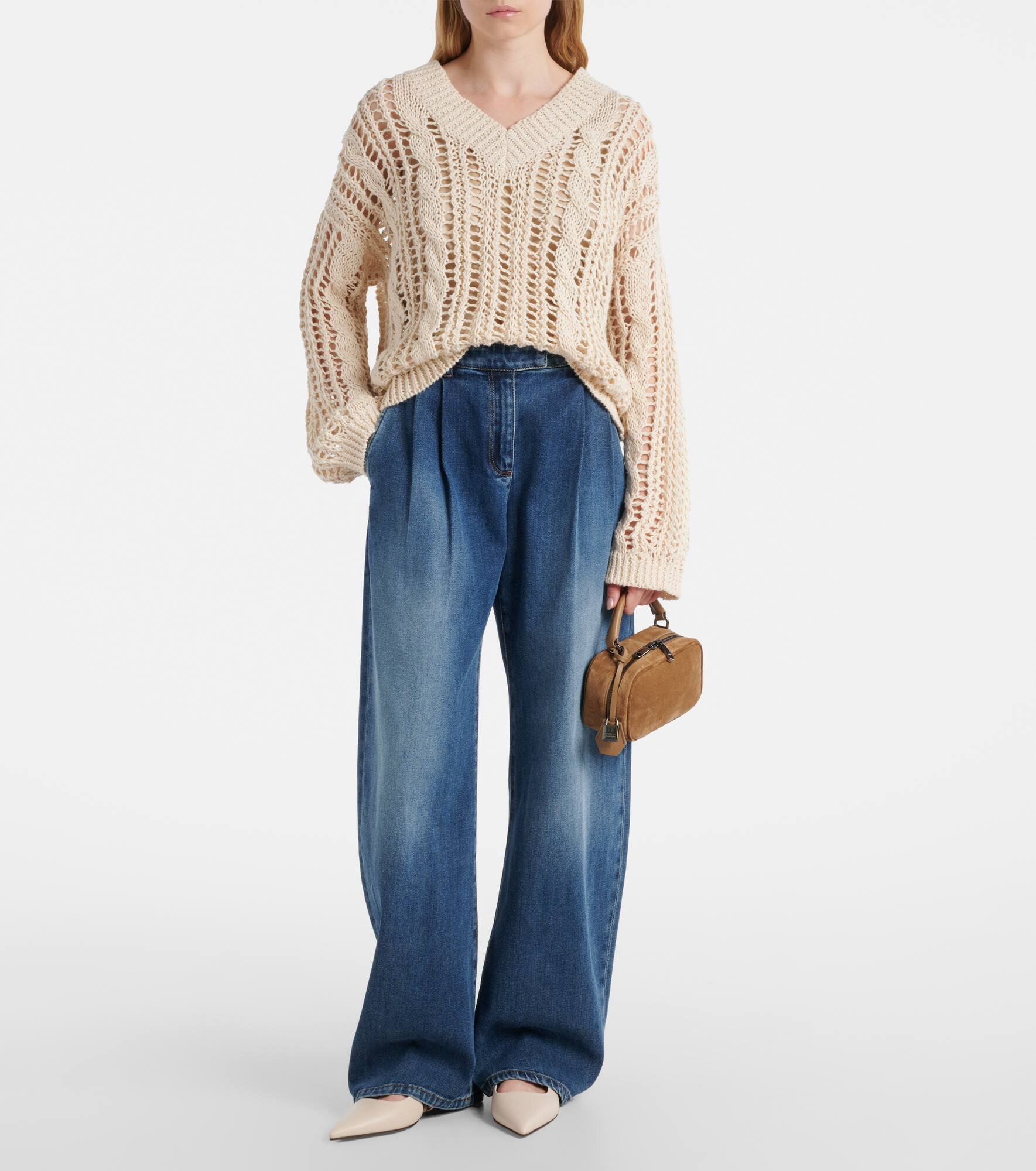 Mid-rise wide-leg jeans - 2