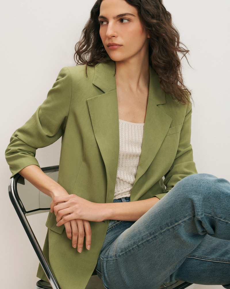 VERONICA BEARD MCGOWAN LINEN DICKEY JACKET outlook