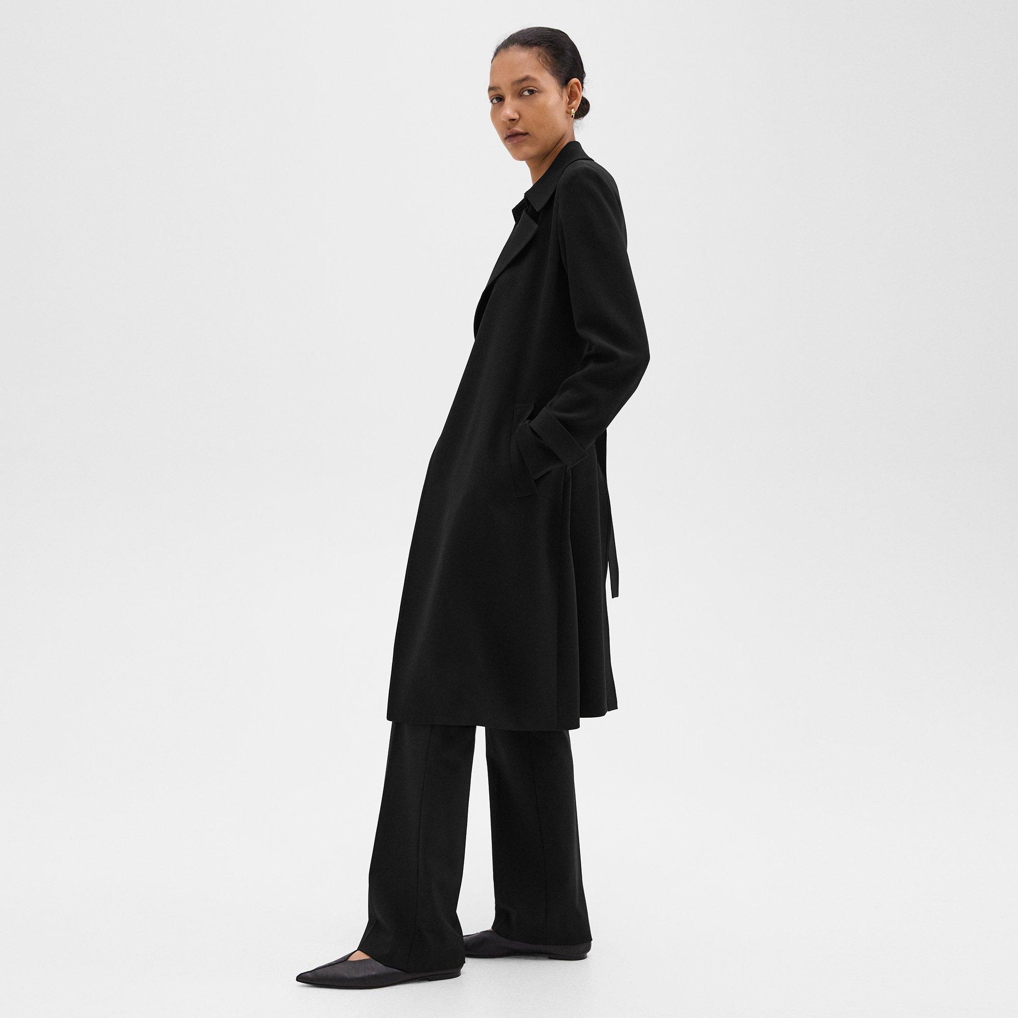 Oaklane Trench Coat in Admiral Crepe - 3
