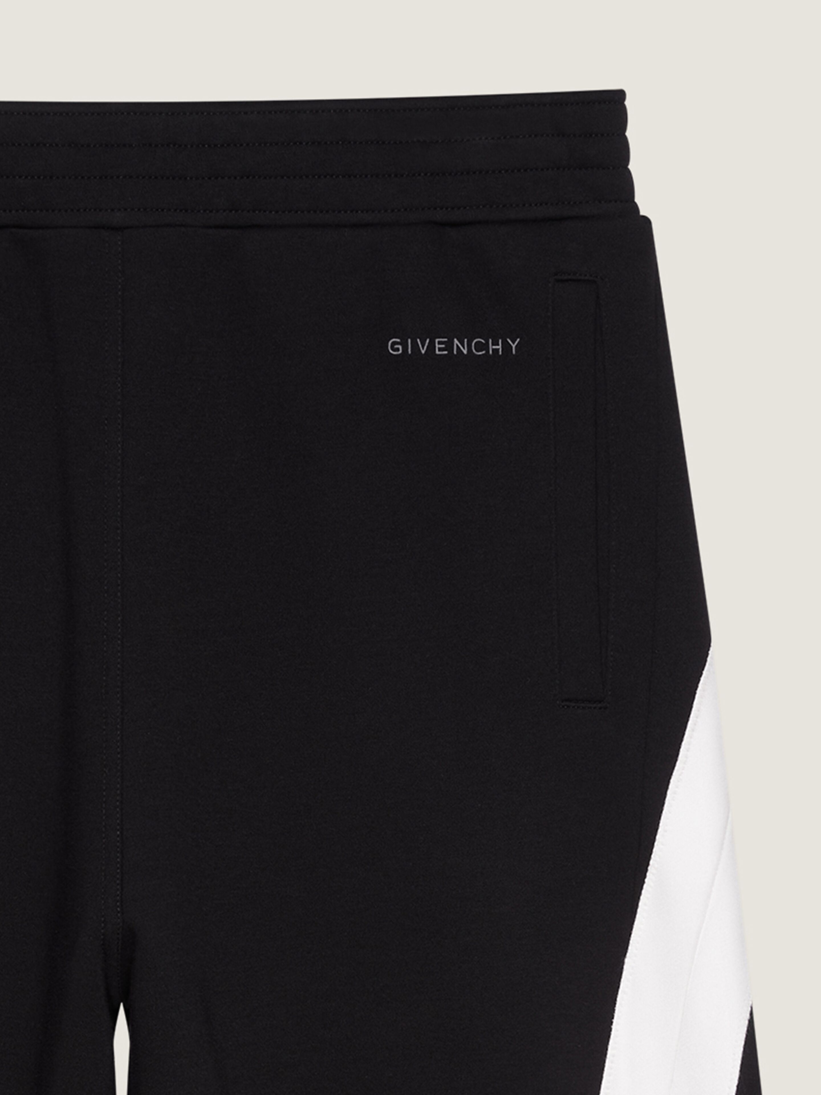 JOGGERS IN SCUBA WITH SATIN COUTURE DETAIL - 4