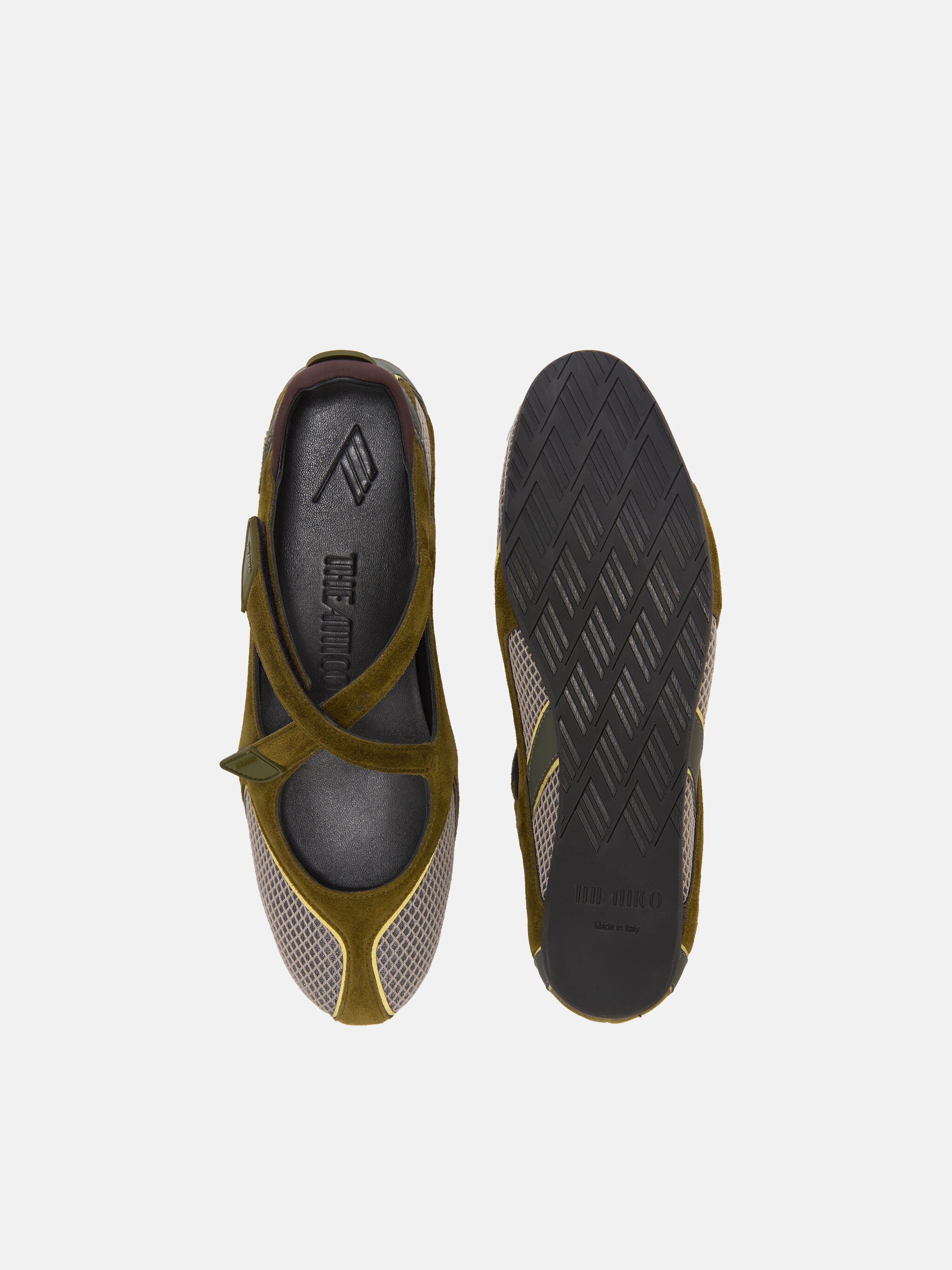 ''FLOOR 01'' BALLERINA FLAT MILITARY GREEN - 5