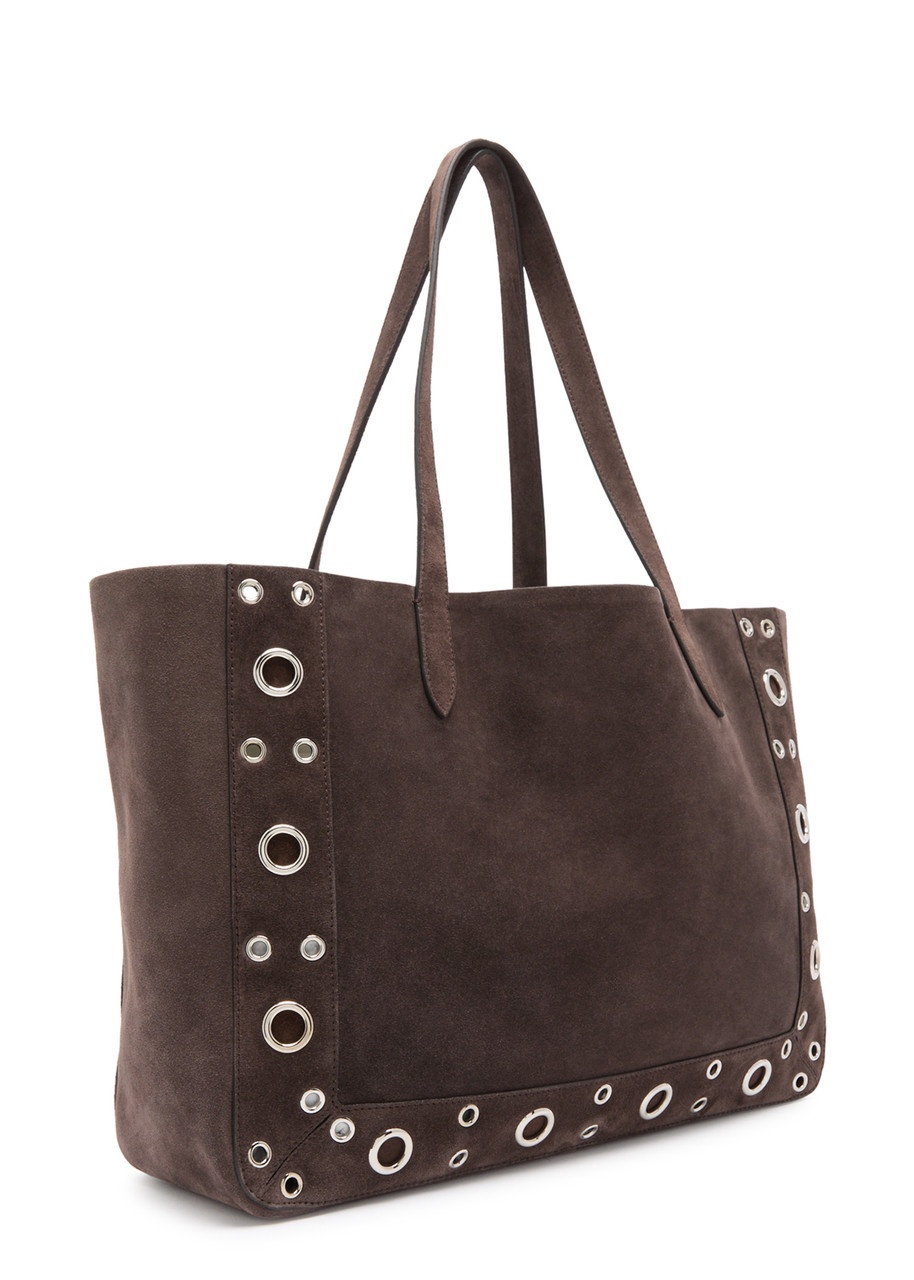Valentino Nellcôte Studded Suede Tote - 2