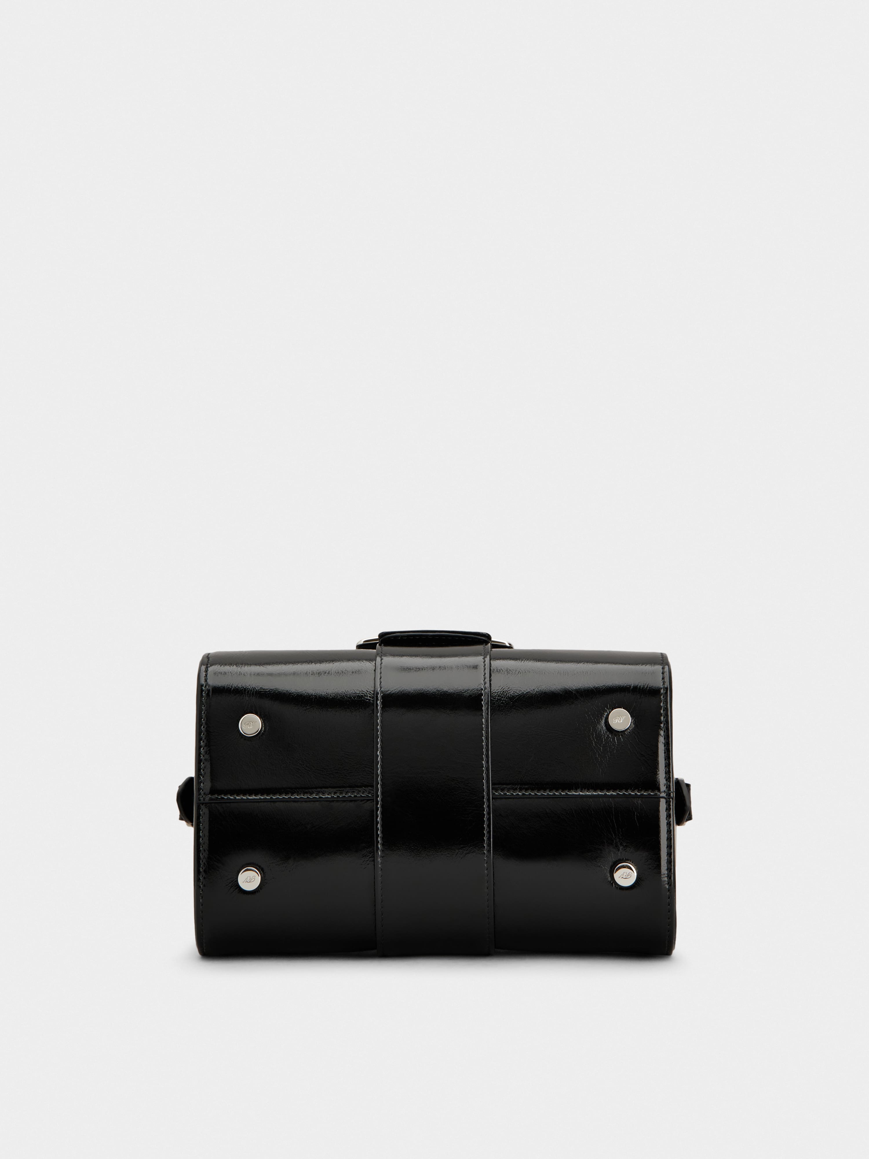 ショルダーバッグ・ポシェット Roger Vivier Belle Vivier Mini Bowling Bag In Black Patent L Roger Vivier Belle Vivier Mini Bowling Bag in patent leather