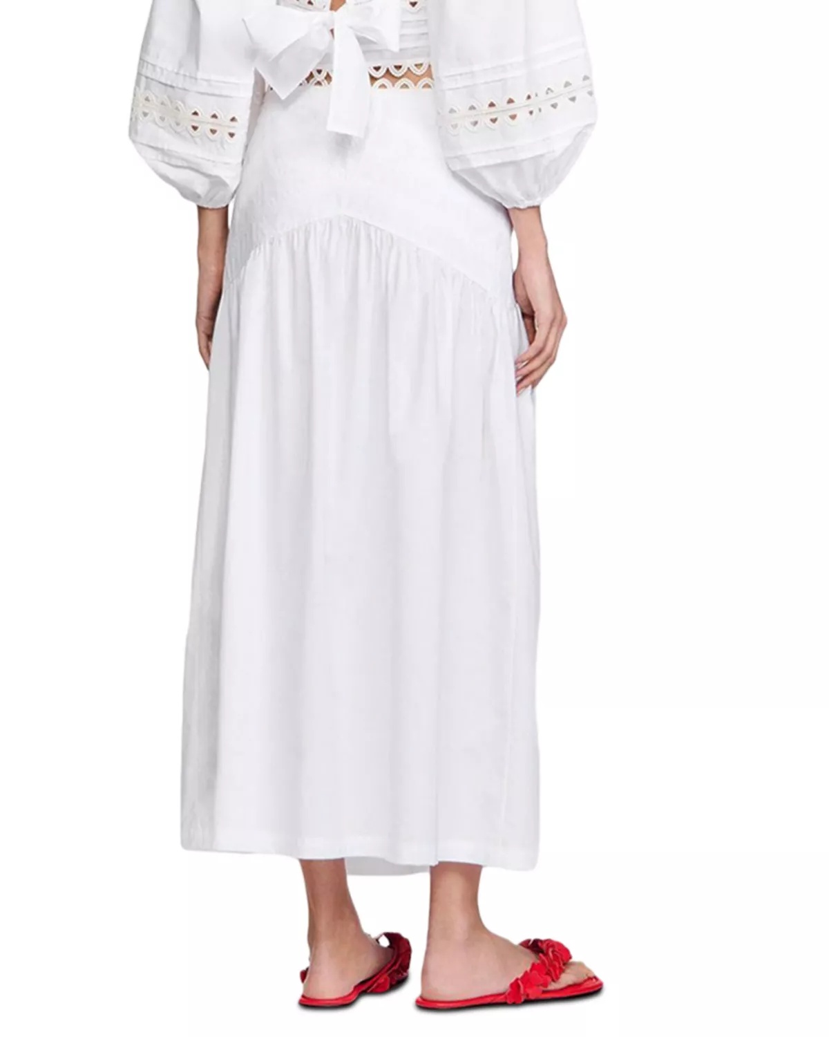 Side Zip Poplin Skirt - 3