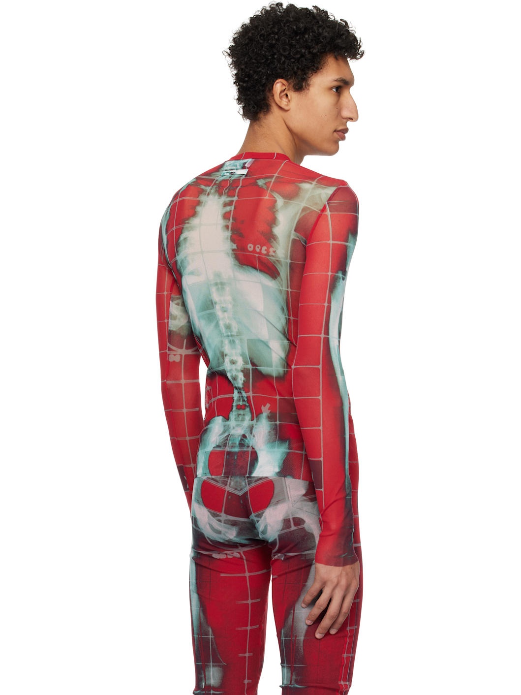 SSENSE Exclusive Red & Blue 'The Squeletor' Top - 3