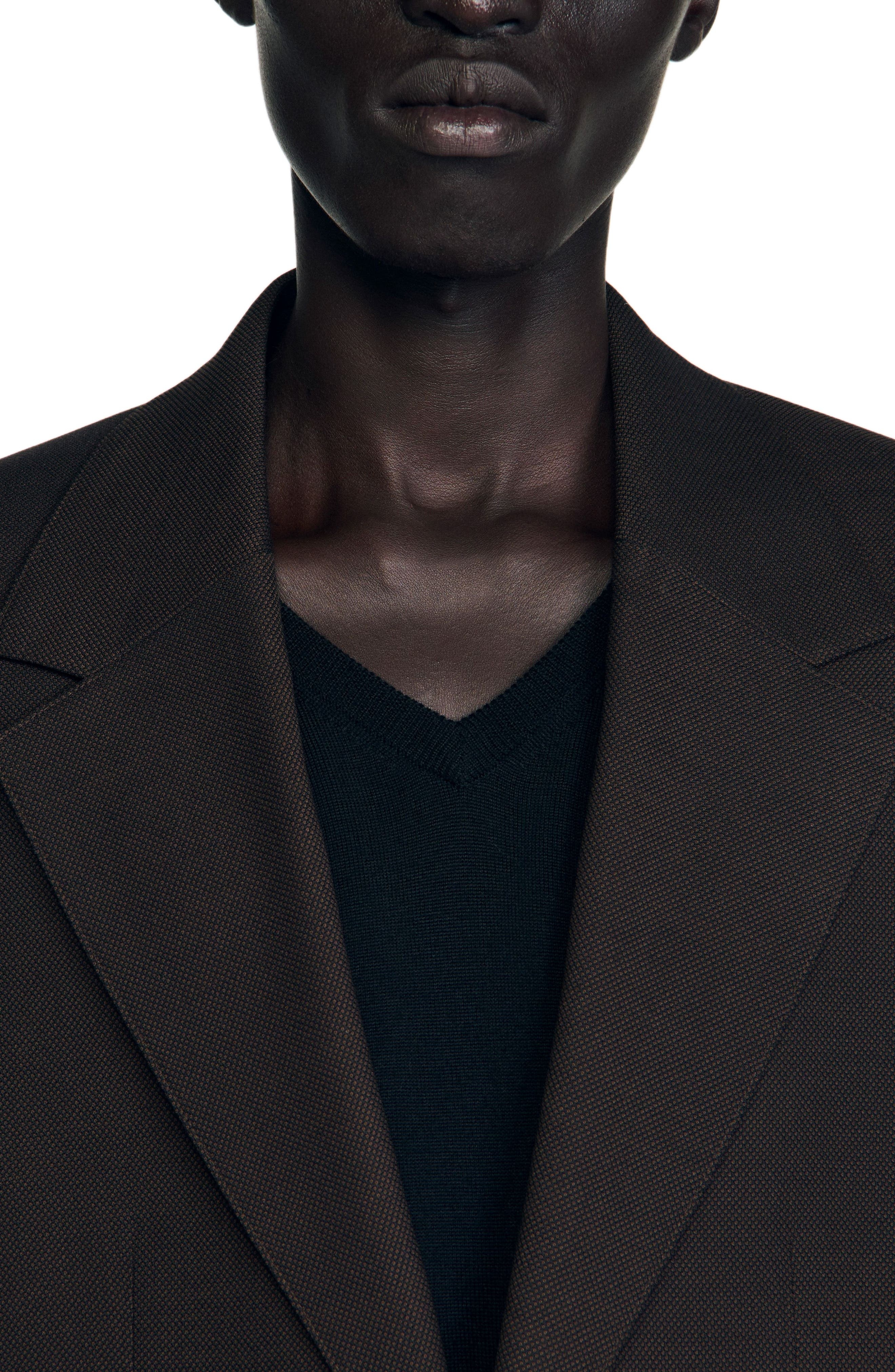SANDRO Wool suit jacket in Chocolate at Nordstrom - 4
