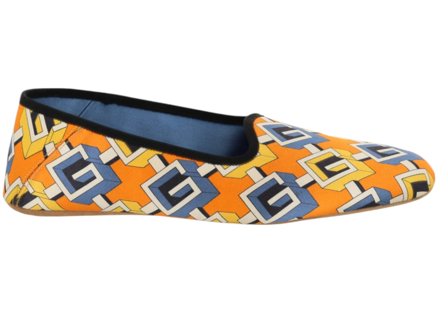 Gucci Geometric G Print Slippers Yellow (Women's) - 1