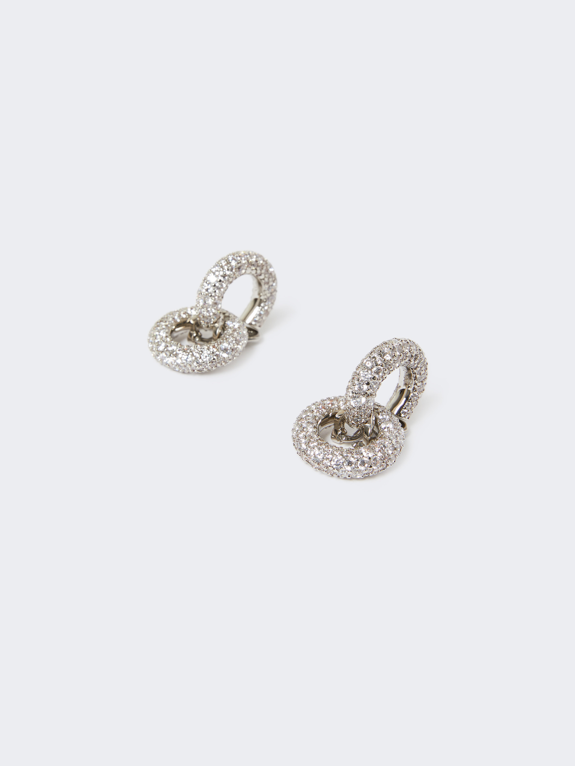 MMBOLDEAR Hoop earrings with rhinestones - 2