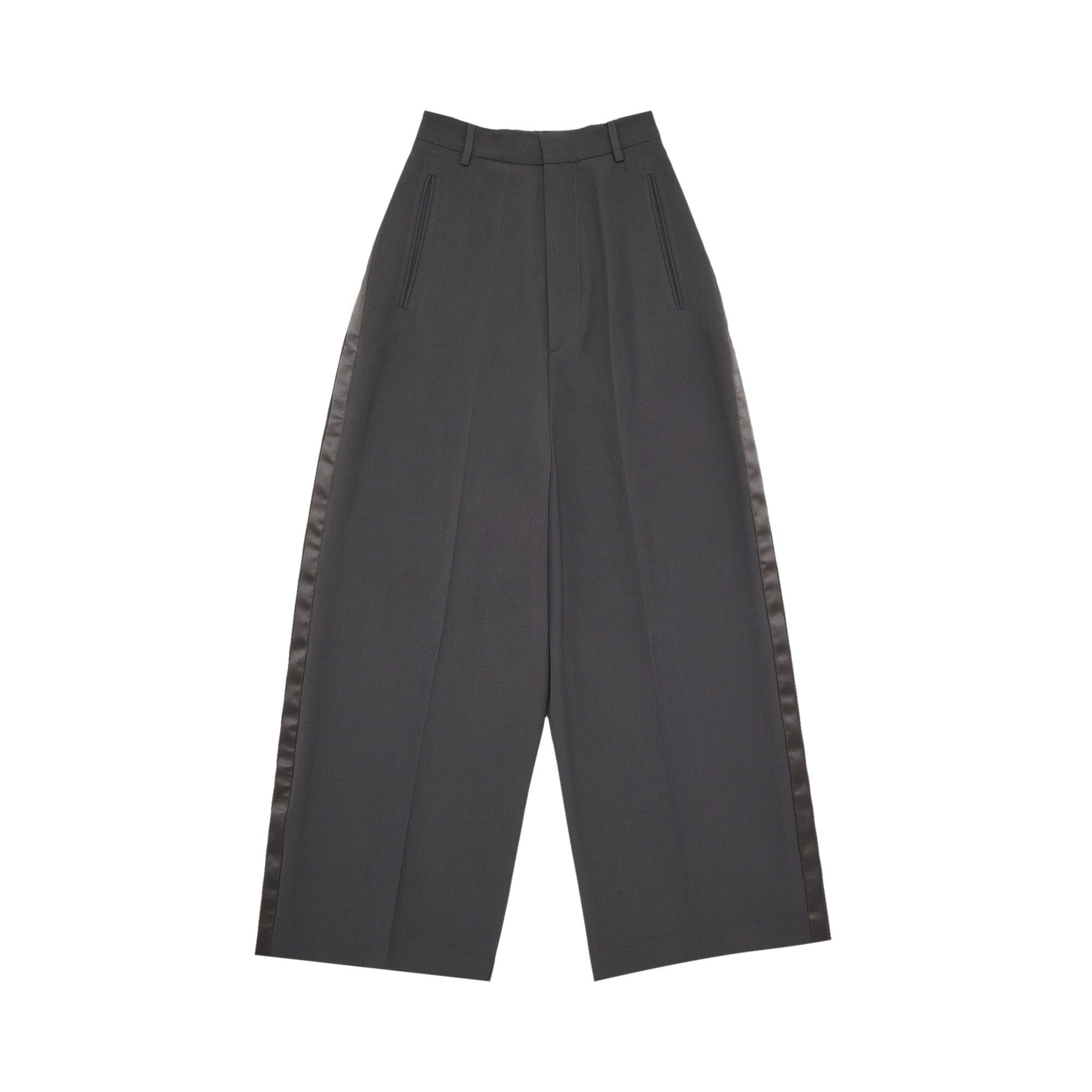 MM6 Maison Margiela Light Stretch Gabardine Trousers 'Dark Grey' - 1