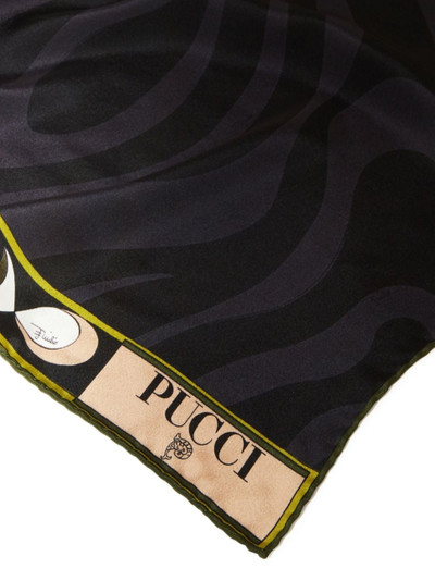 PUCCI Marmo-print silk scarf outlook