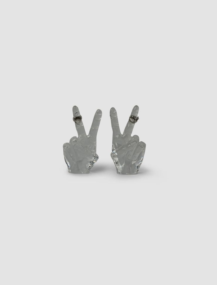 Peace Trasparent earrings - 1