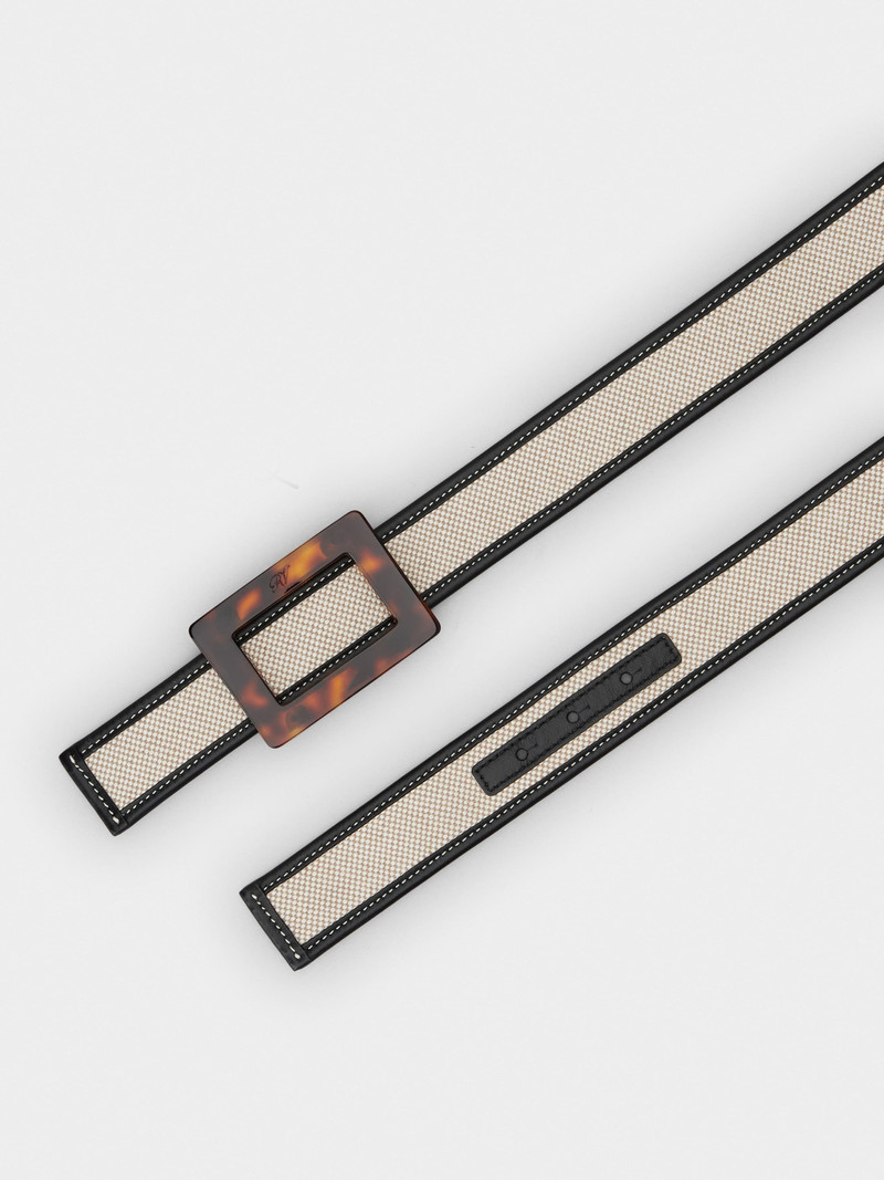 Belle Vivier Belt in canvas 2