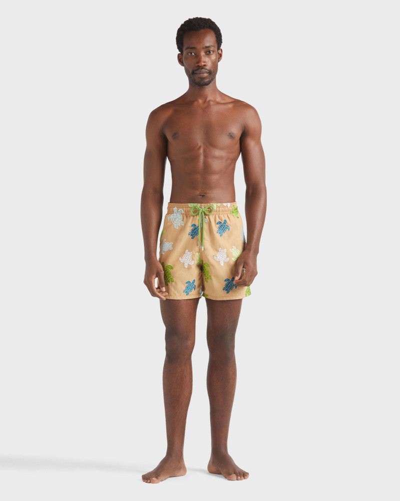 Vilebrequin Men Swim Shorts Embroidered Tortue Multicolore - Limited Edition outlook