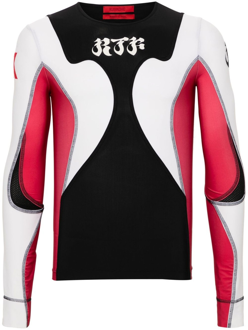 Rider colour-block jersey T-shirt - 1