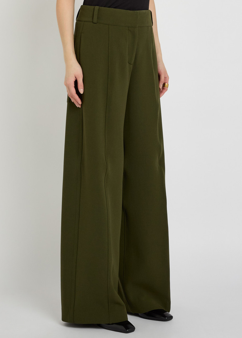 Another Tomorrow Another Tomorrow Wide-leg Stretch-wool Trousers outlook