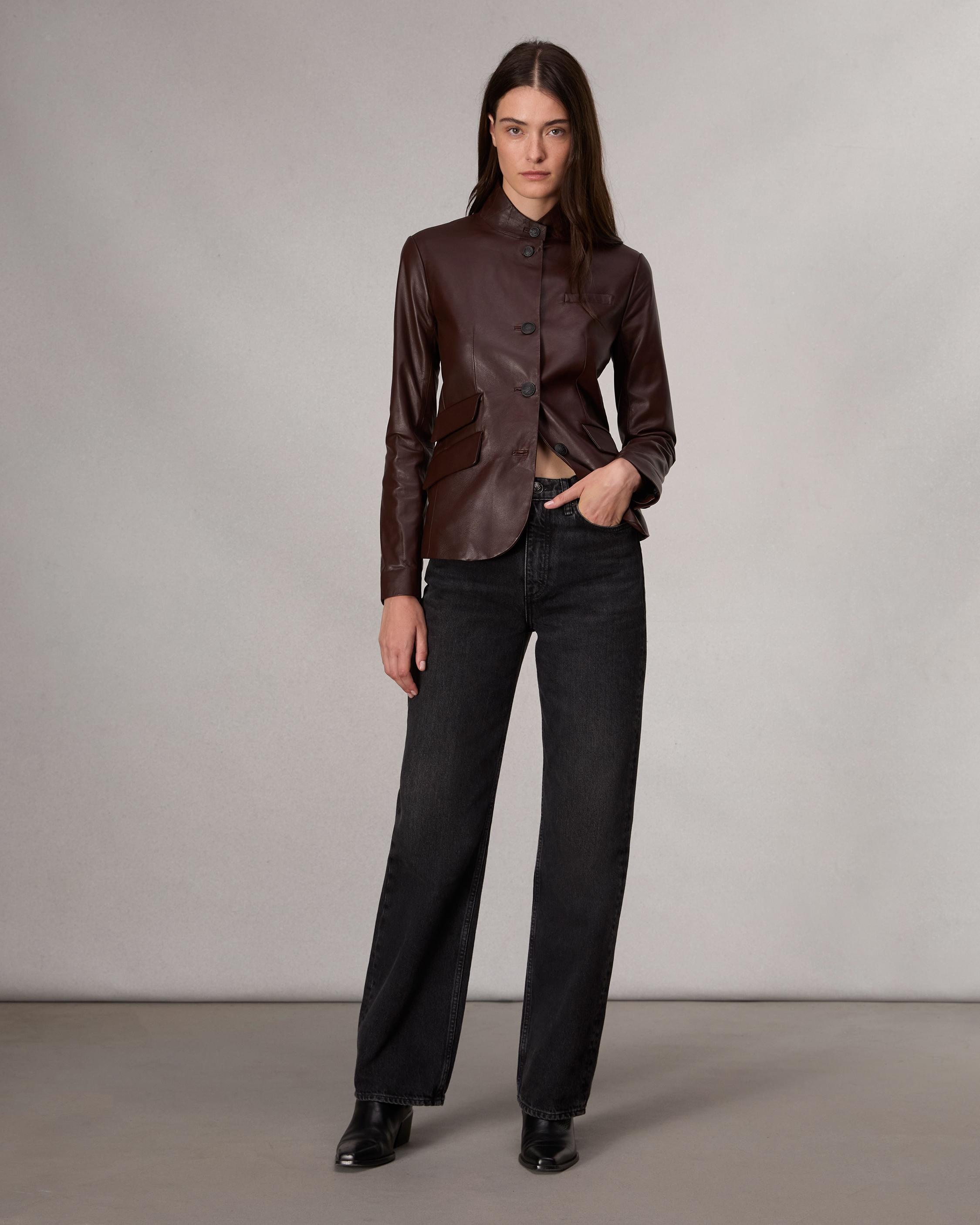 Slade Leather Blazer - 3