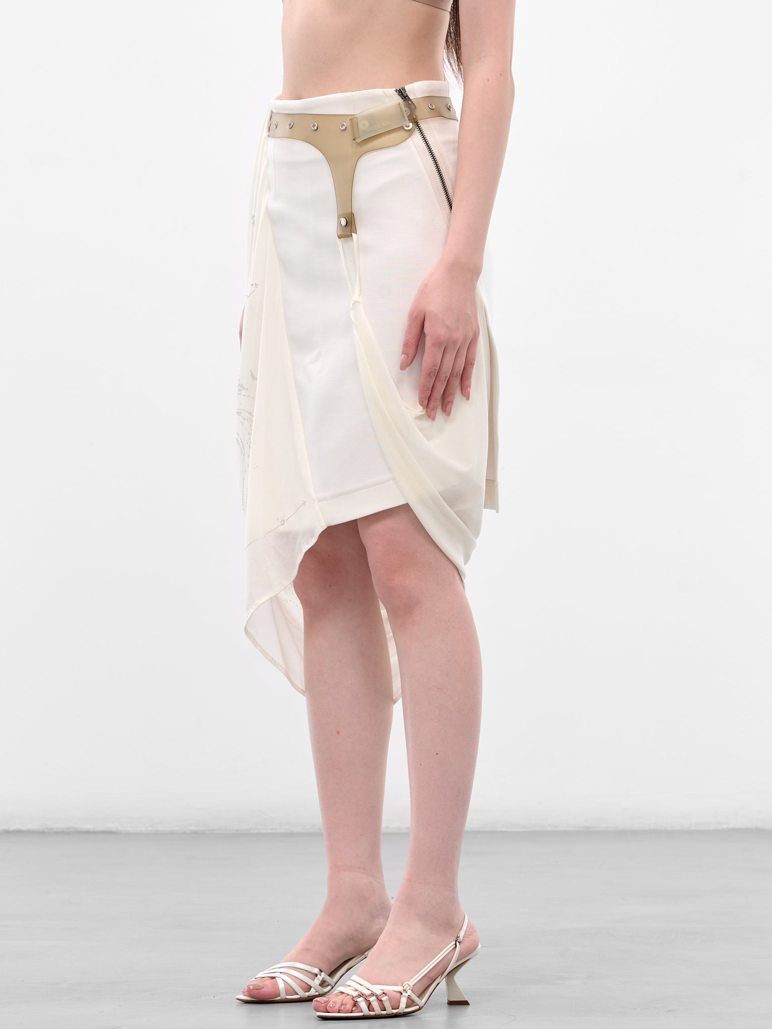 Garter Belt Graphic Wrap Skirt - 2