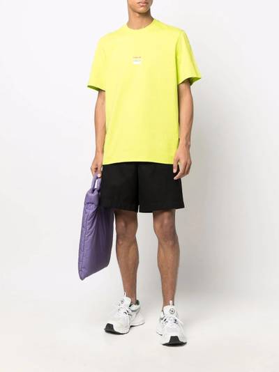 MSGM wave logo-print short-sleeve T-shirt outlook