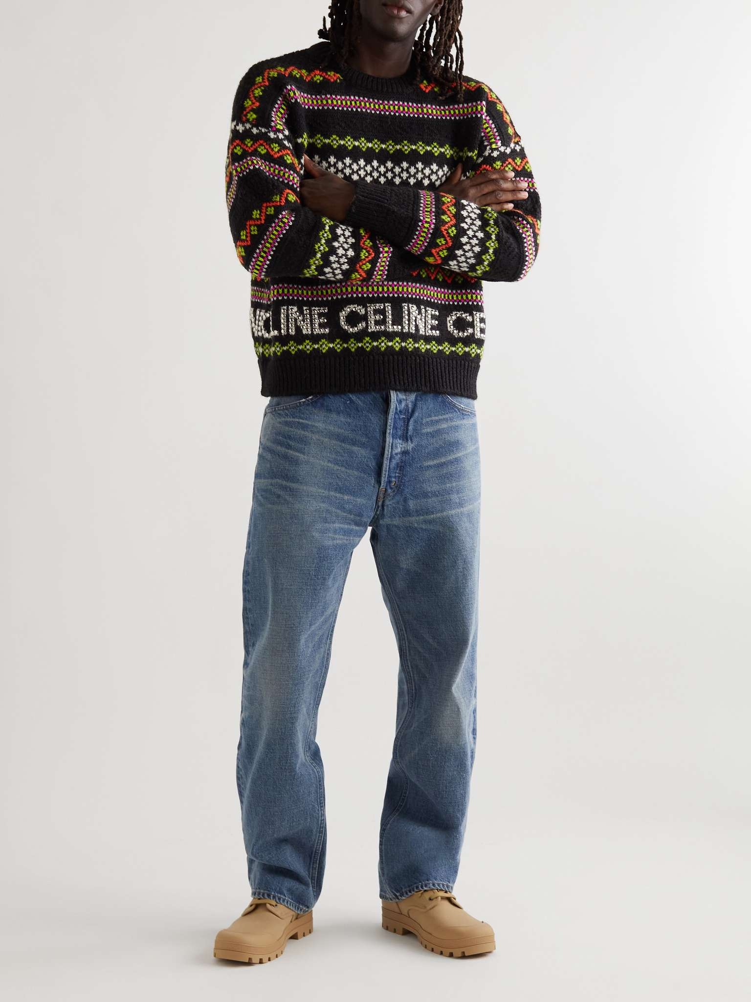 Studded Fair Isle Wool Sweater - 2