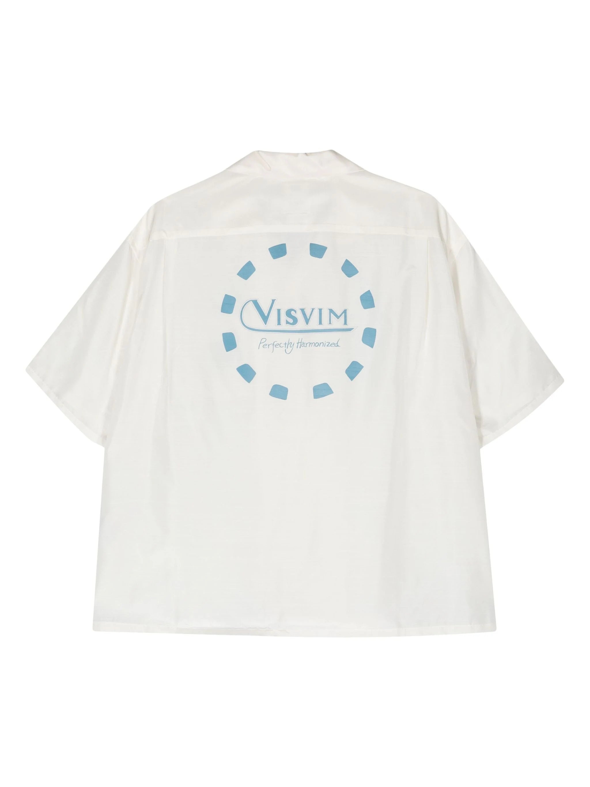LOGO-PRINT SILK SHIRT - 2