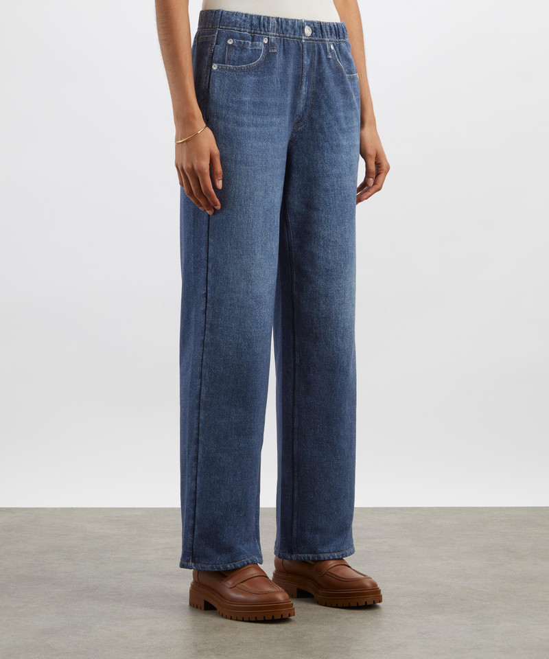 rag & bone Miramar Wide-Leg Trousers in Petra outlook