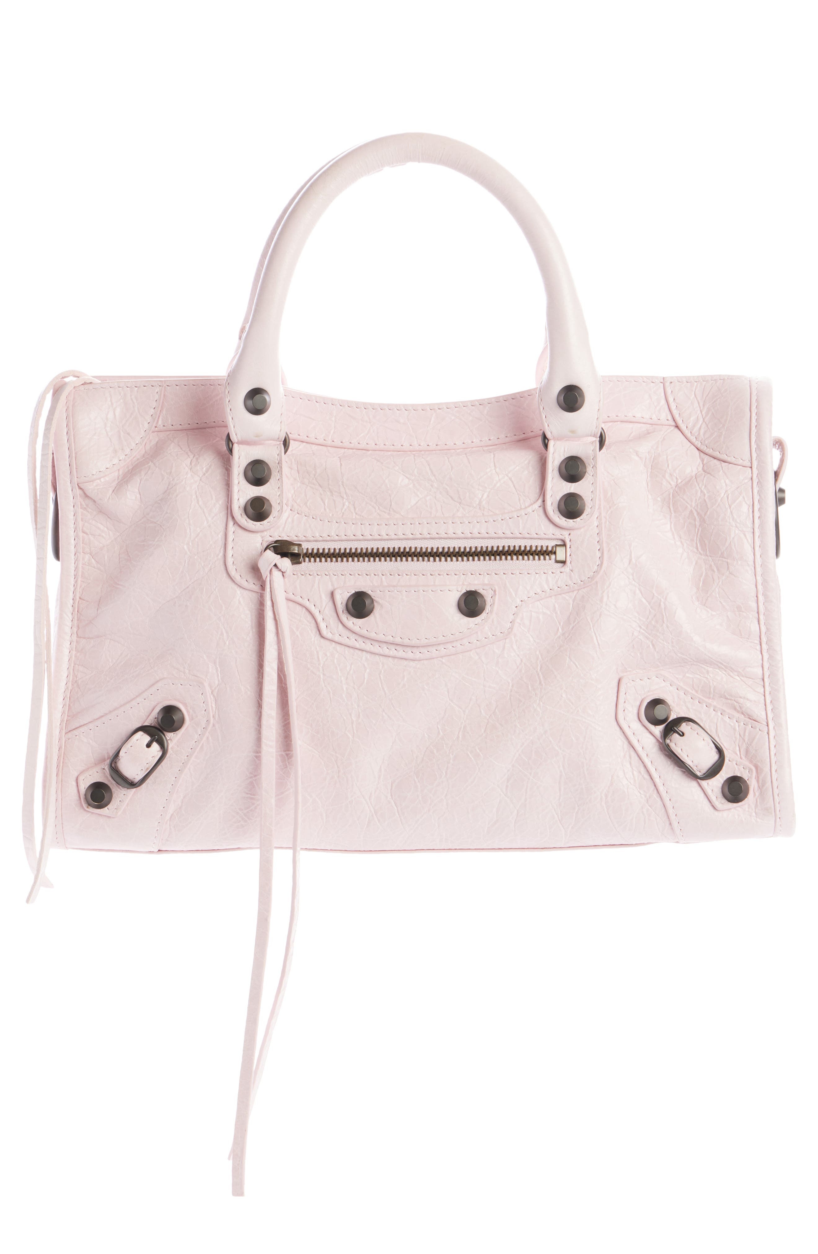 Balenciaga Small Le City Leather Satchel in 5723 Petal Pink at Nordstrom - 1
