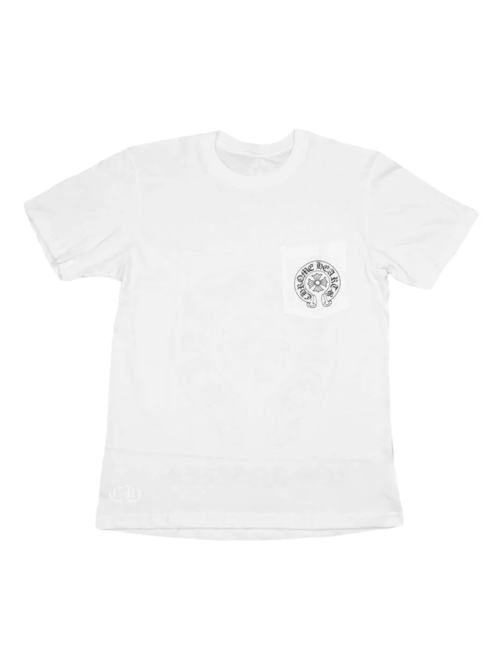logo-print pocket T-shirt - 1