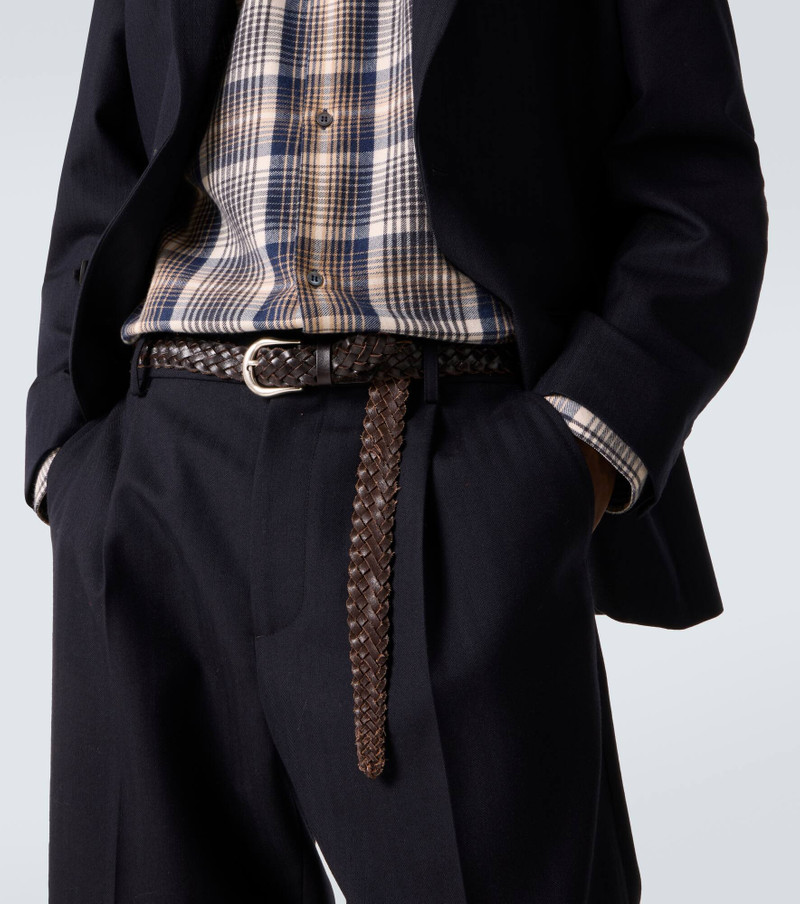 Studio Nicholson x Aaron Levine braided leather belt outlook