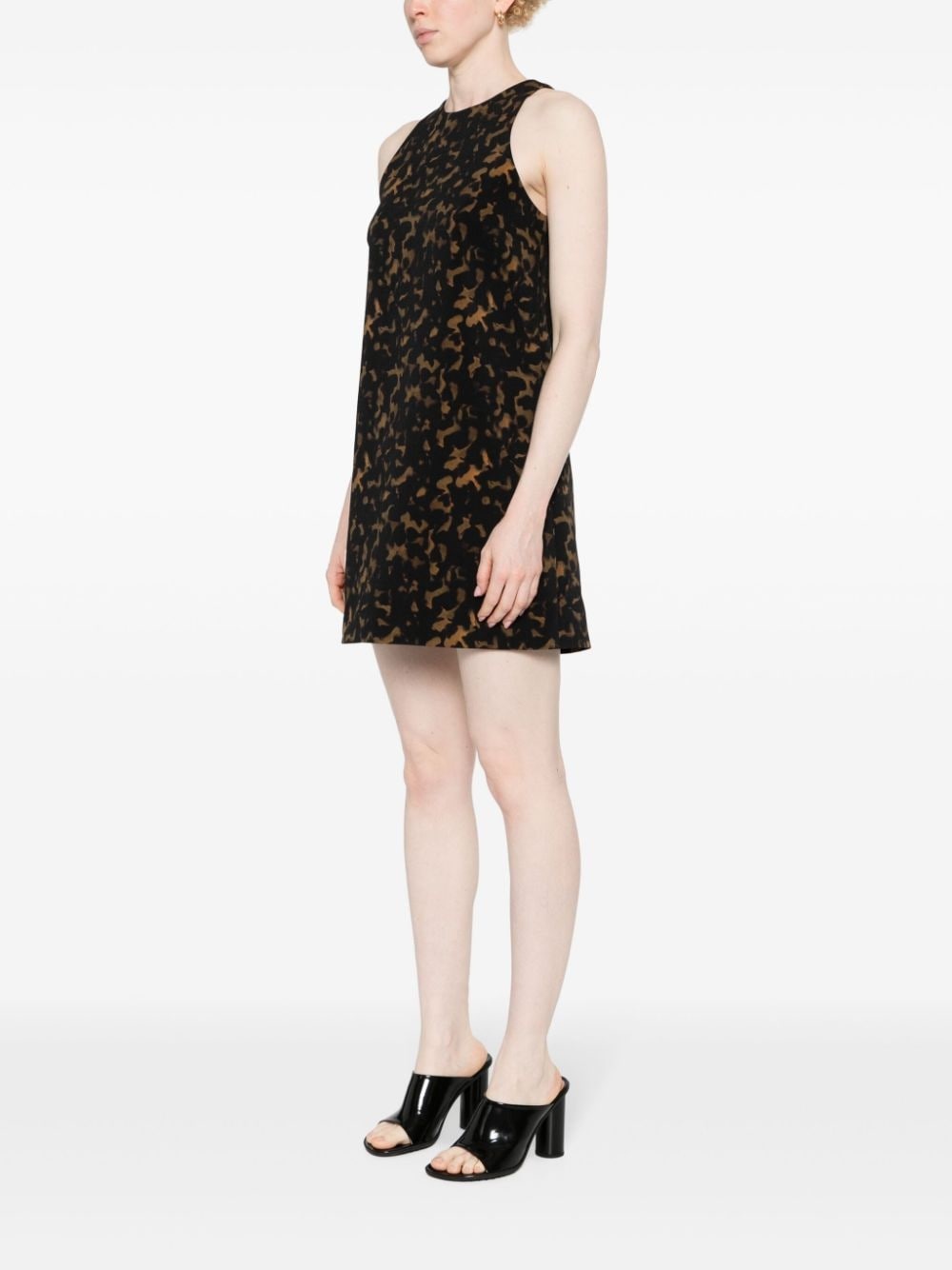 tortoiseshell shift dress - 3