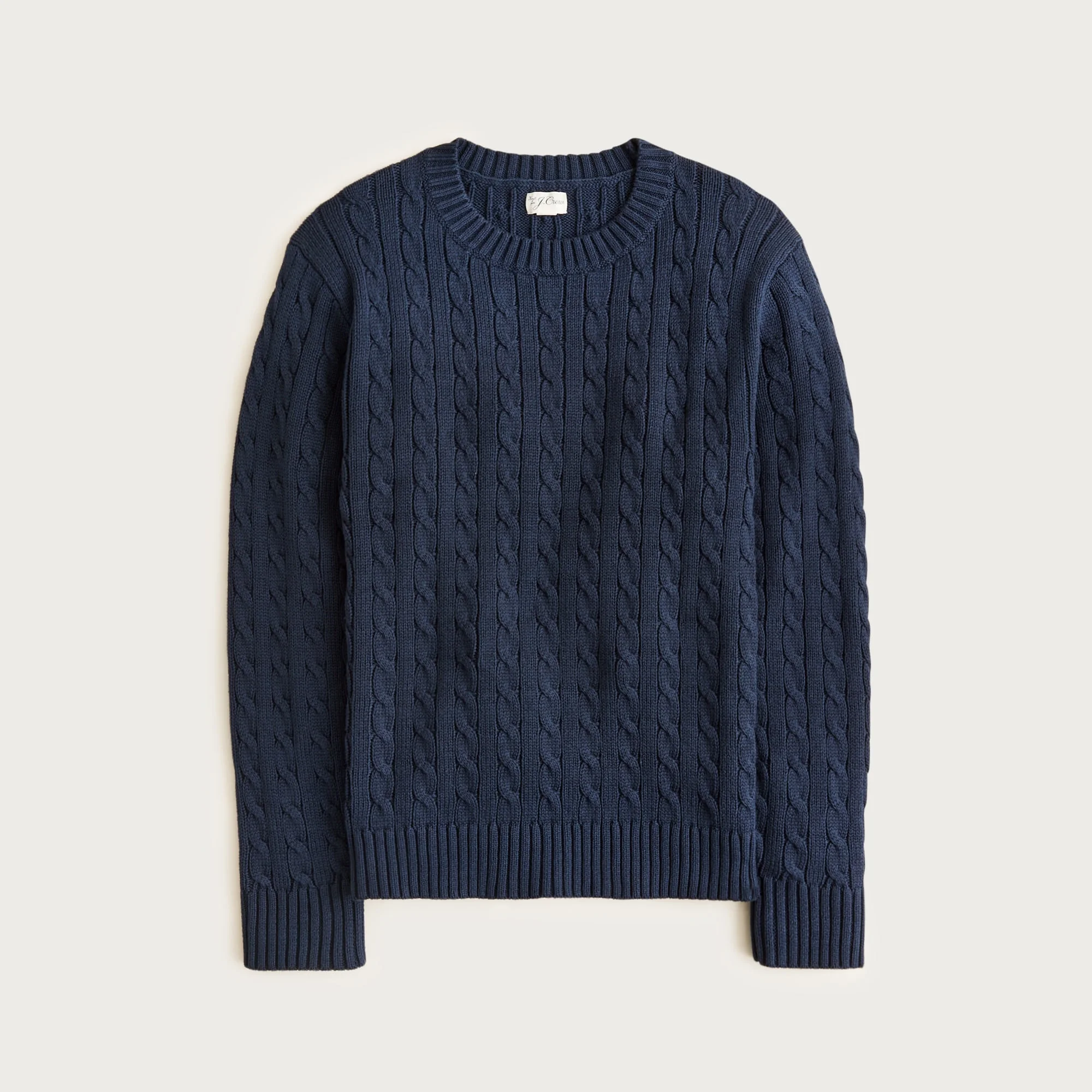 Heritage cotton cable-knit sweater - 1