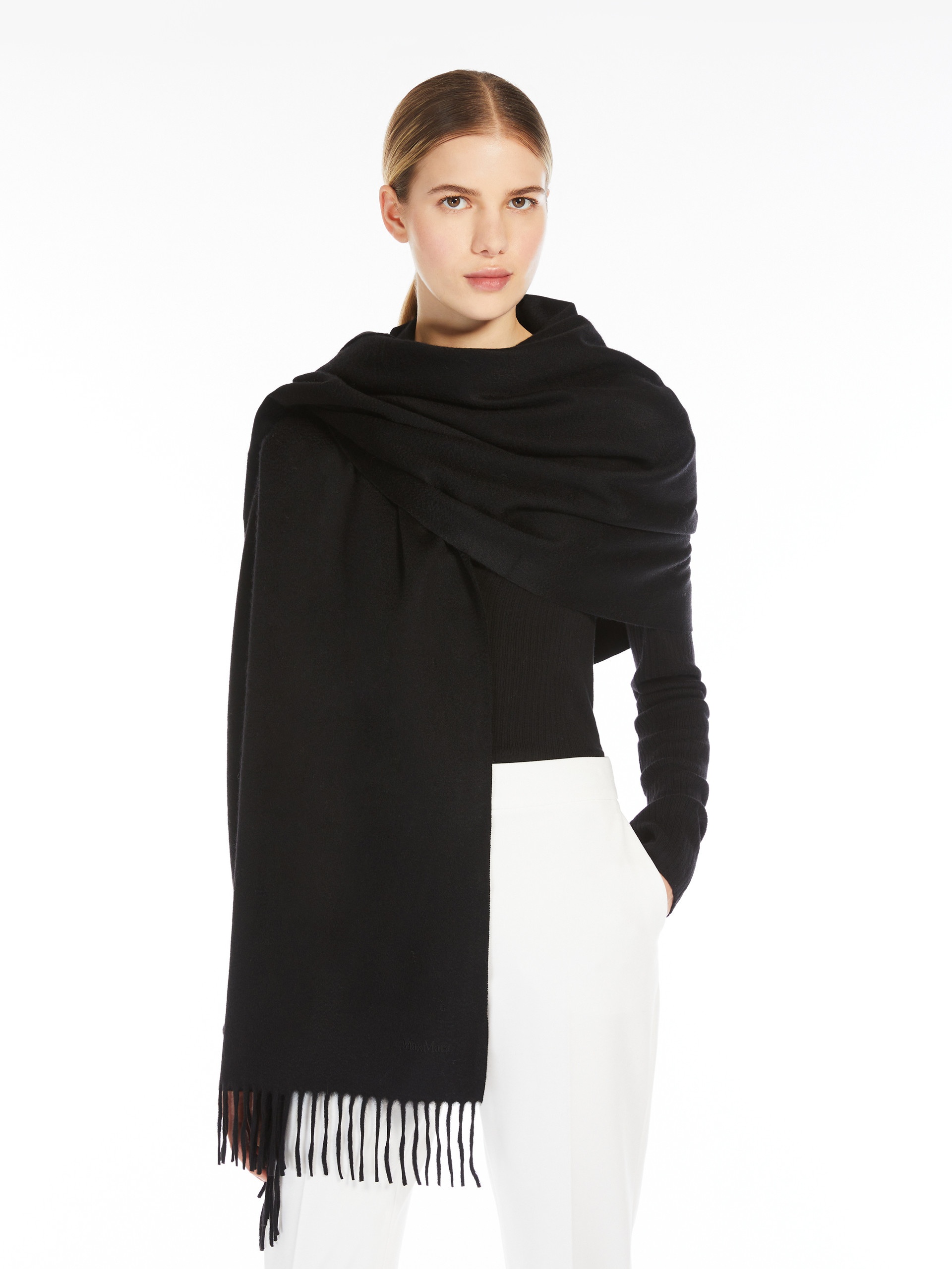 BACI Cashmere logo stole - 4