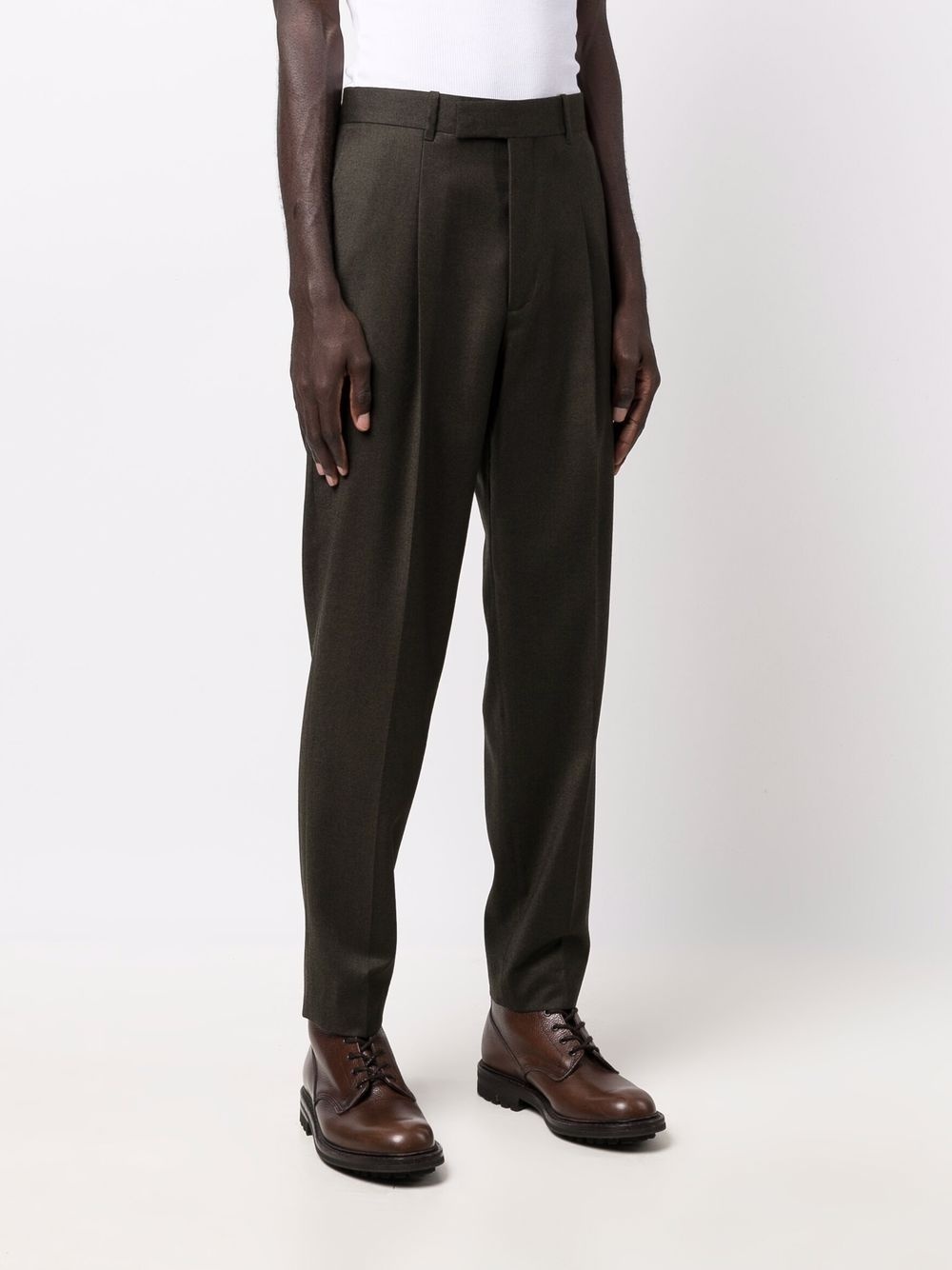 tailored wool-cashmere trousers - 3