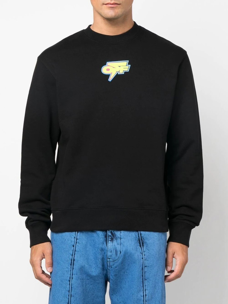 Arrows-print cotton sweatshirt 3