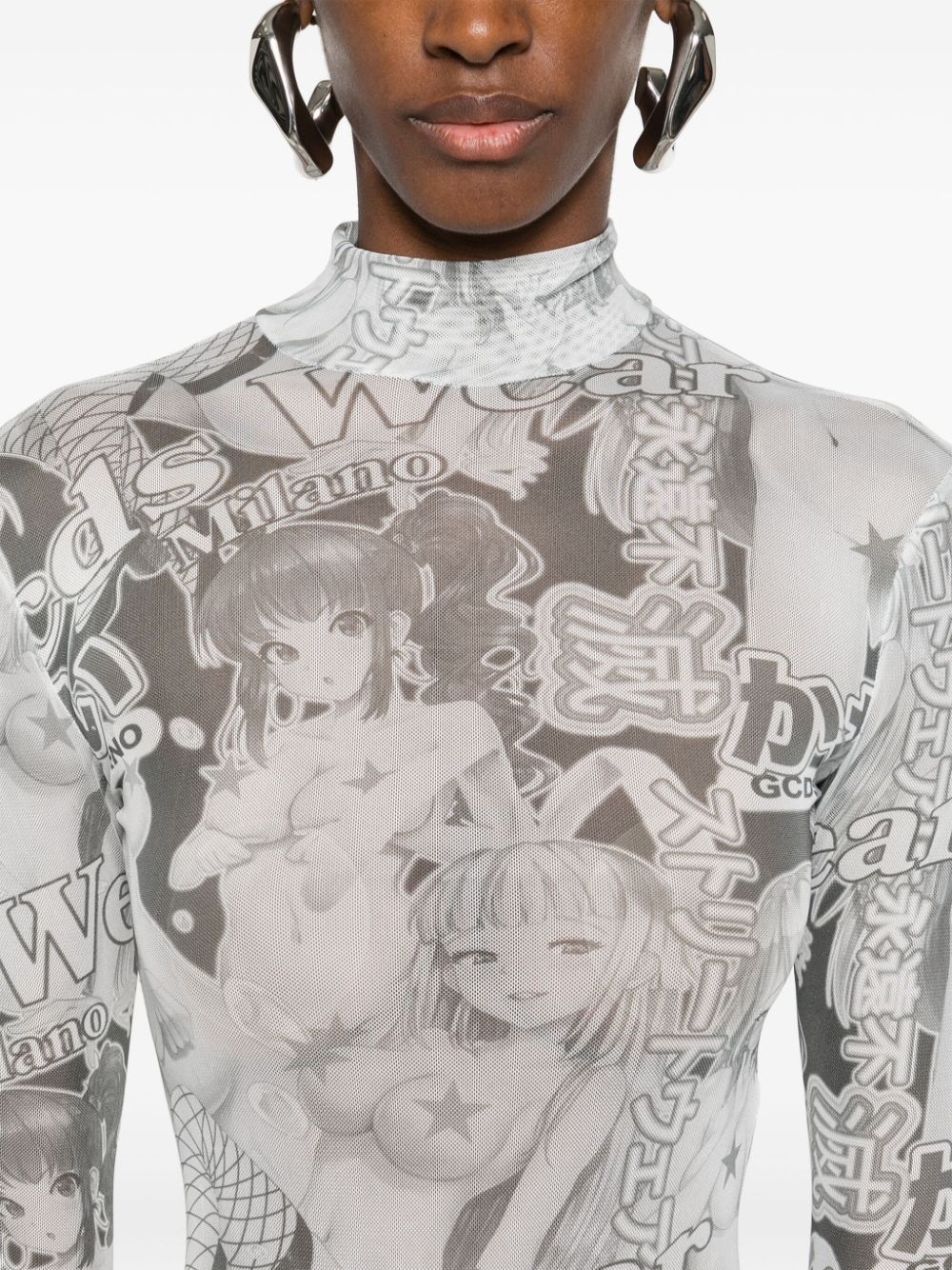 printed bodysuit - 5