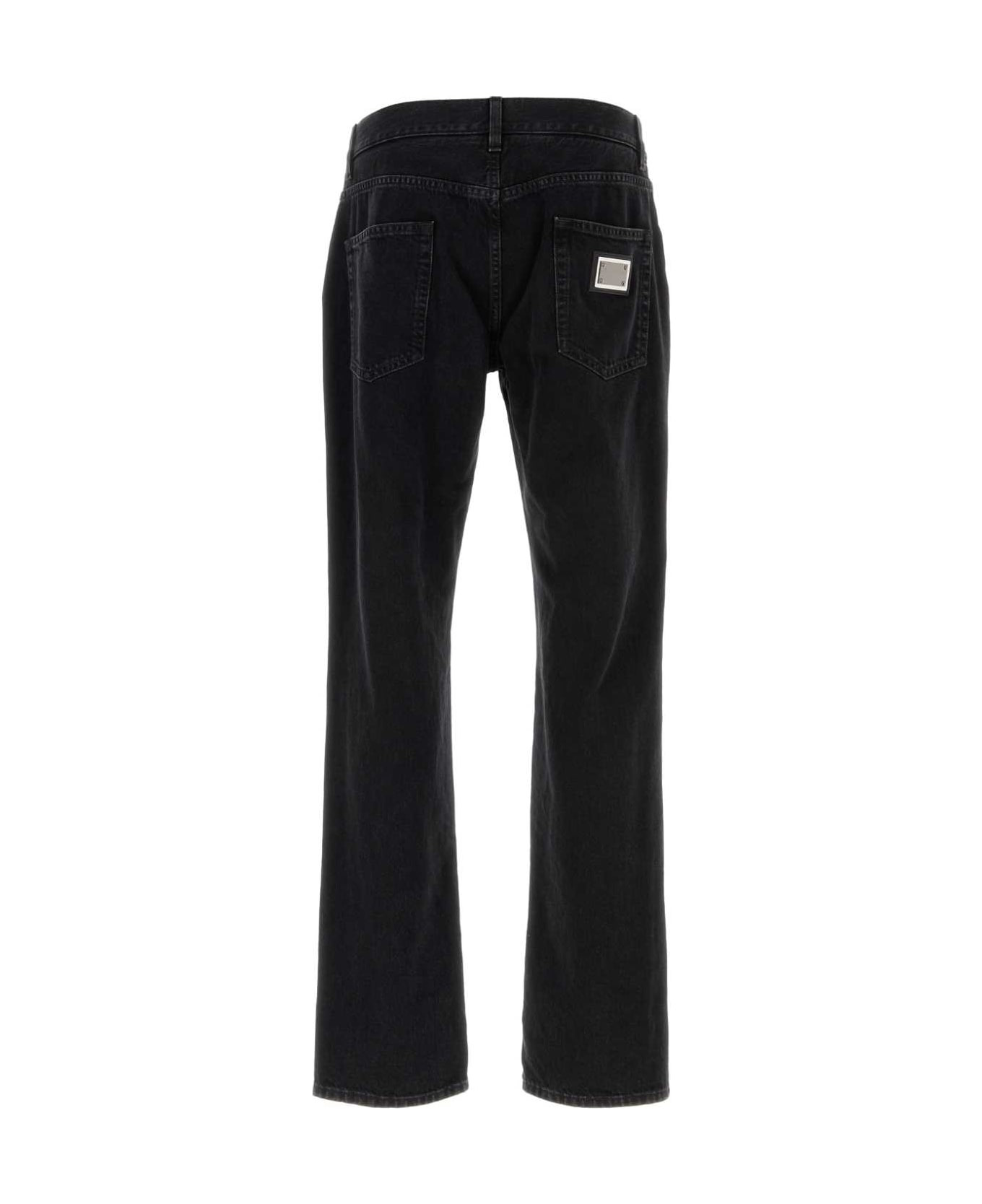 Black Denim Jeans - 2